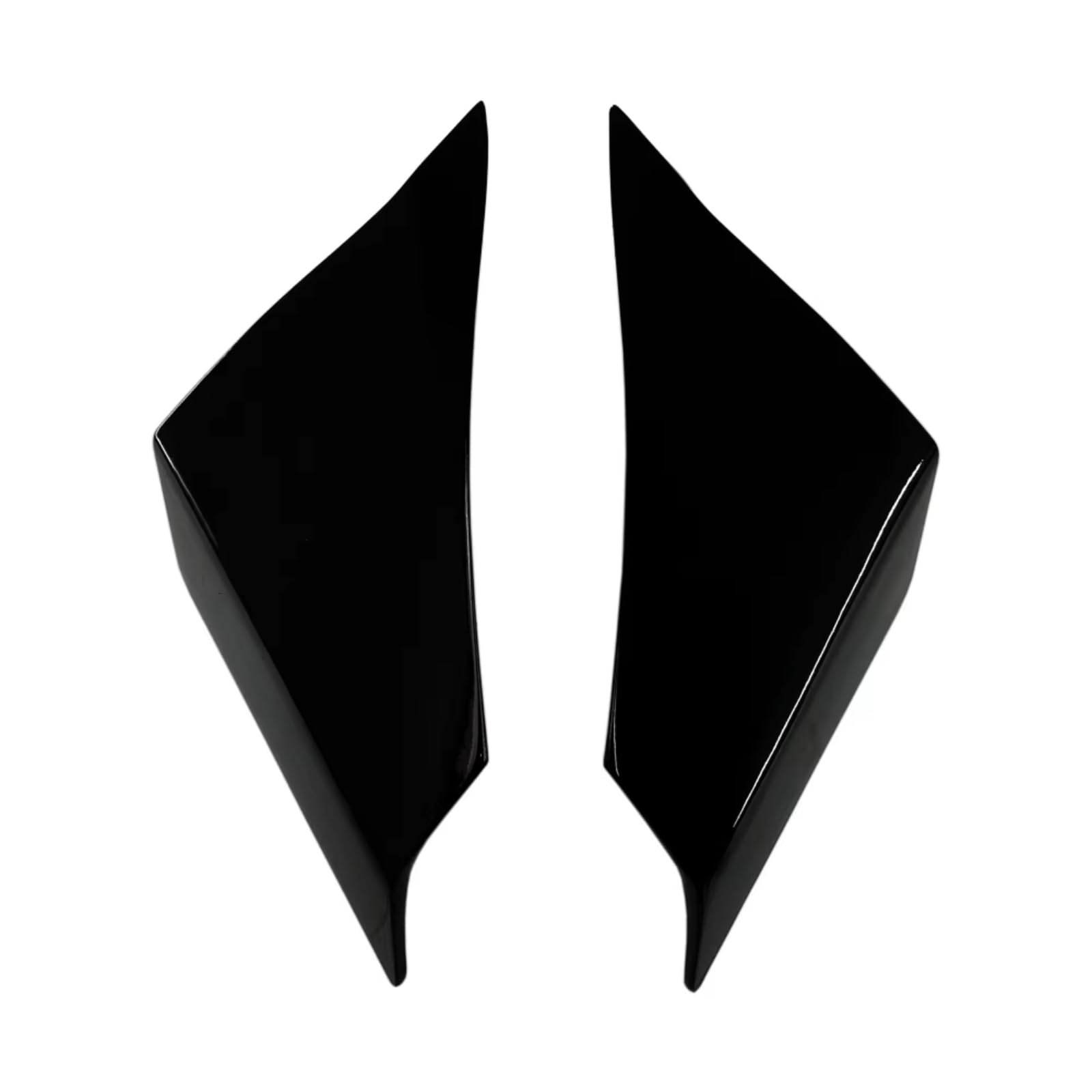 YSSLYEU Motorrad-Winglets Für Ninja400 Für EX400 2018 2019 2020 2021 2022 2023 Motorrad Feste Für Flügel Seite Für Flügel Spoiler Vorne Aerodynamische Seite Winglet(Bright Black) von YSSLYEU
