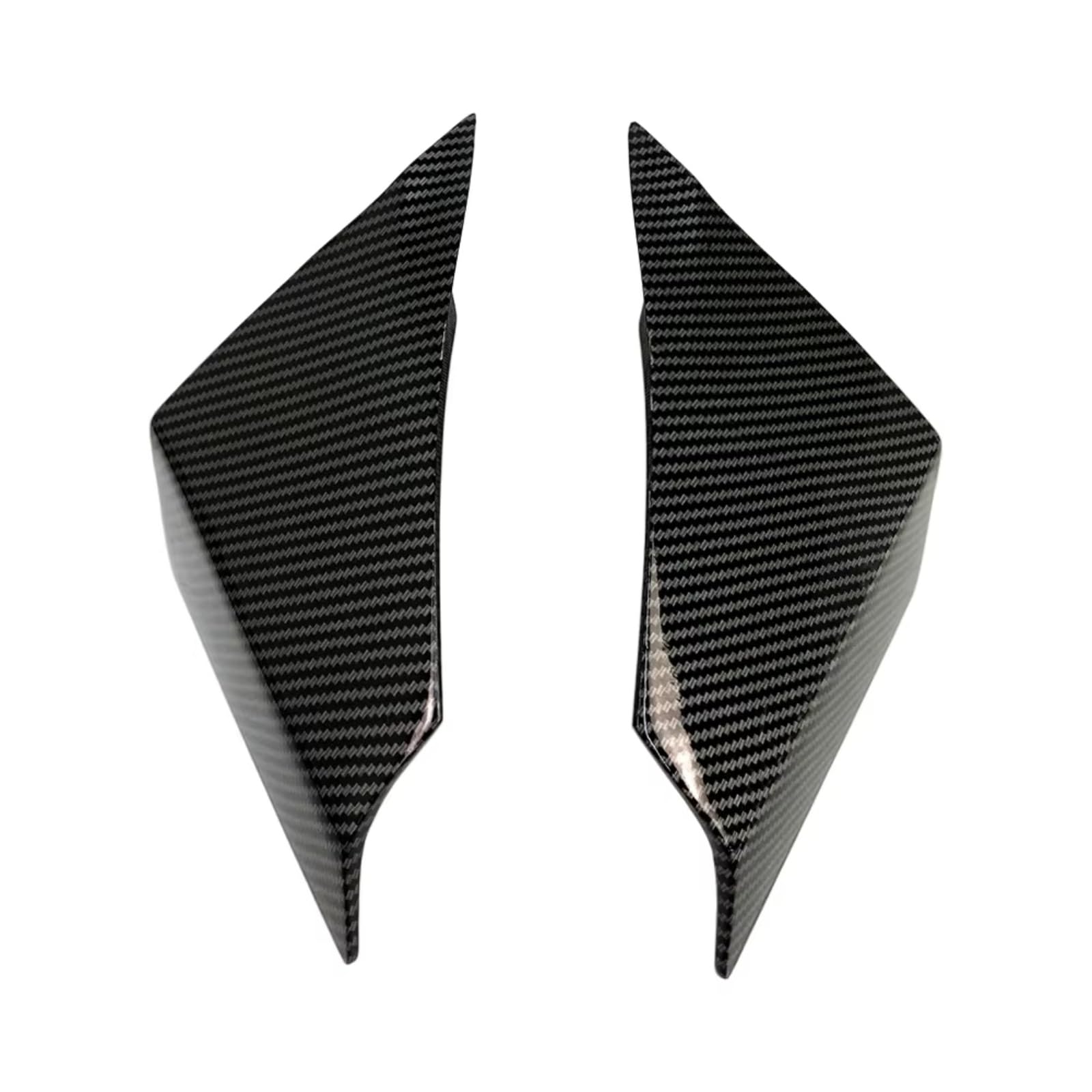 YSSLYEU Motorrad-Winglets Für Ninja400 Für EX400 2018 2019 2020 2021 2022 2023 Motorrad Feste Für Flügel Seite Für Flügel Spoiler Vorne Aerodynamische Seite Winglet(Carbon Paint Plastic) von YSSLYEU