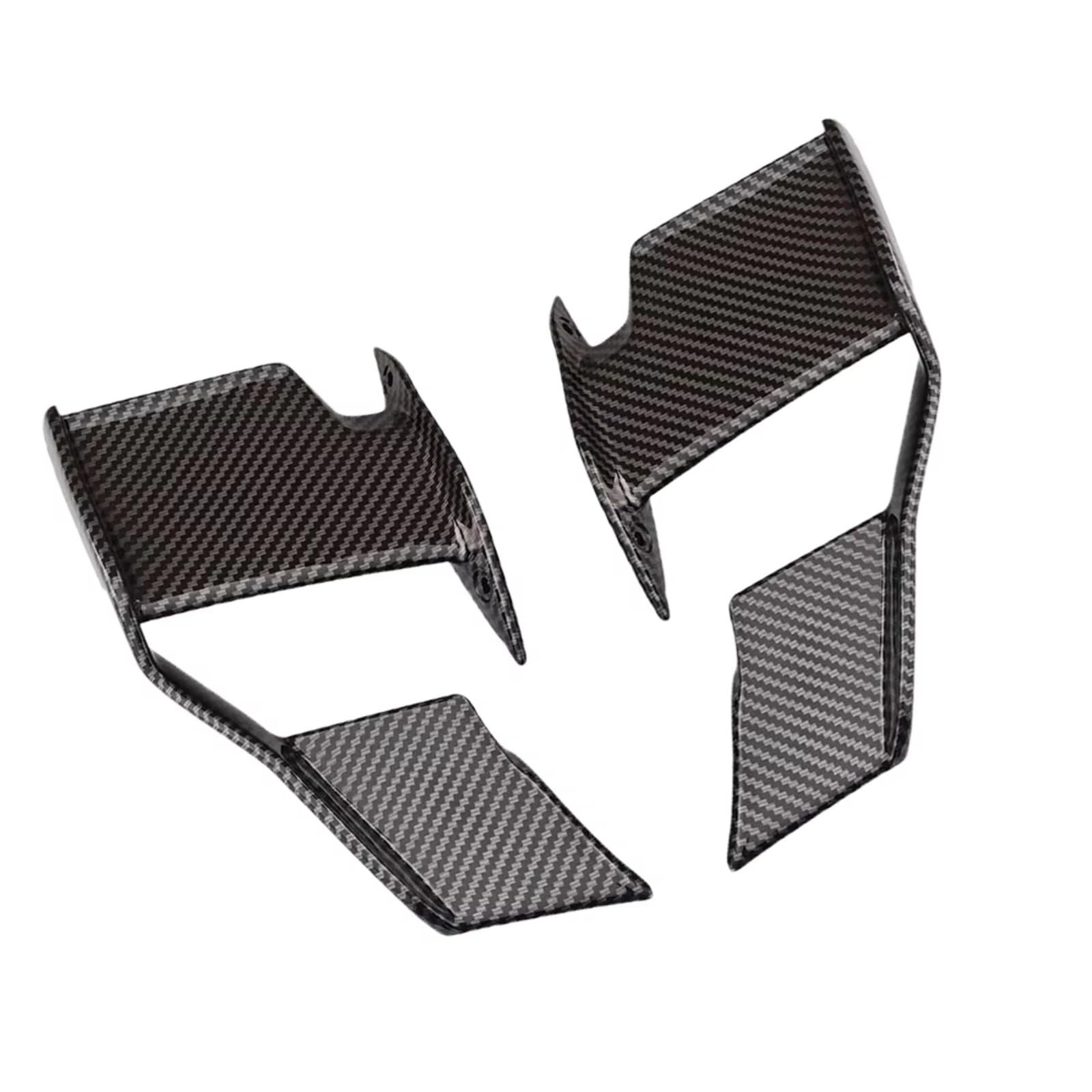 YSSLYEU Motorrad-Winglets Für S1000R 2021 2022 2023 Windschutzscheibe Spoiler Motorrad Front Verkleidung Winglets Seite Winglet Aerodynamische Für Flügel Kit Spoiler(ABS Carbon Paint) von YSSLYEU