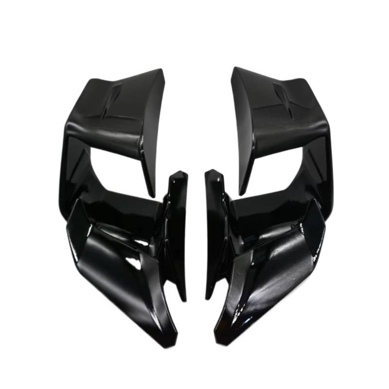 YSSLYEU Motorrad-Winglets Für S1000RR 2021 2022 2023 Motorrad Vorderseite Spoiler Winglet Aerodynamische Spoiler Für Flügel Deflektor Motorrad Zubehör(Bright Black) von YSSLYEU