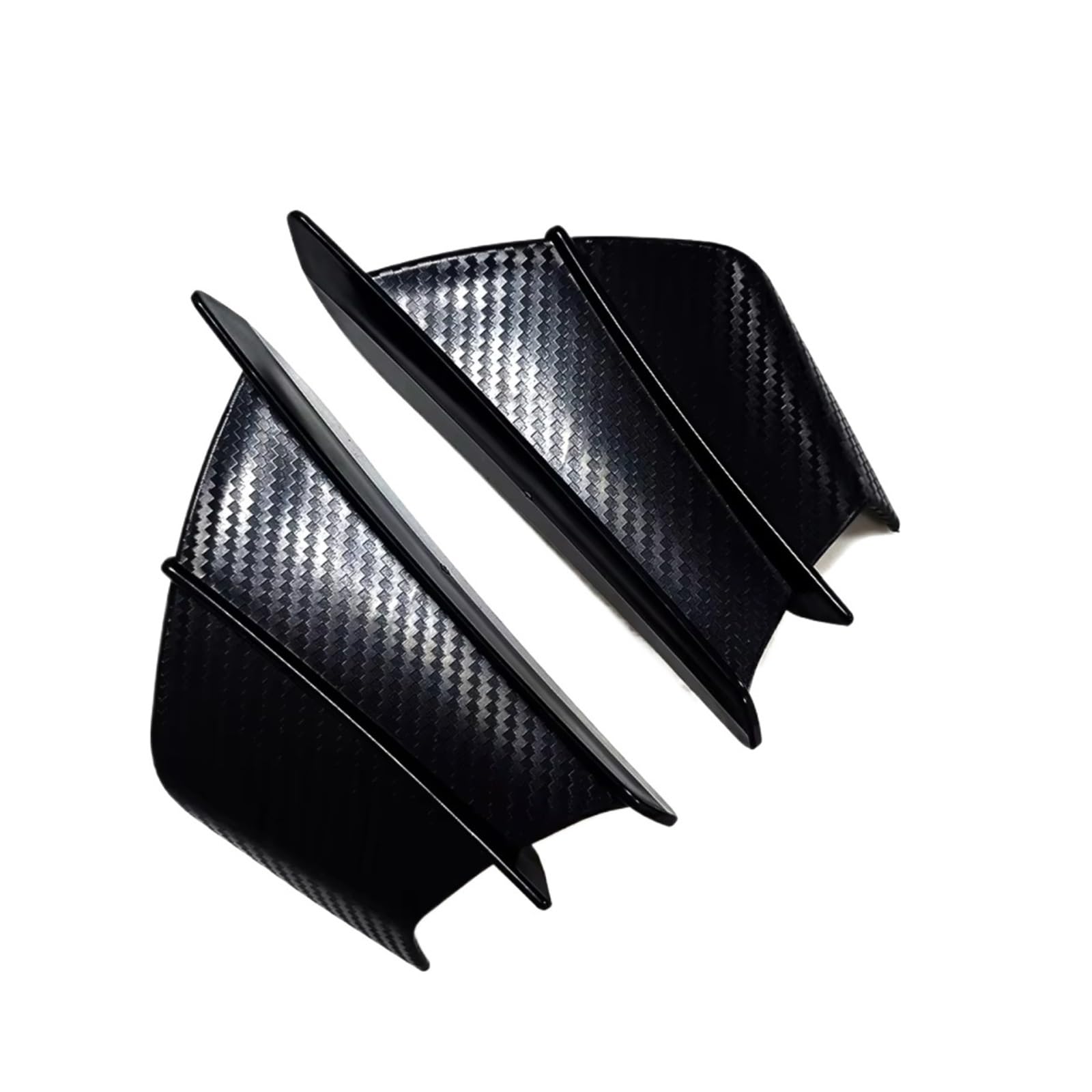 YSSLYEU Motorrad-Winglets Für S1000RR Für HP4 2009-2018 Motorrad Modifikation Zubehör Aerodynamische Feste Wind Für Flügel Kit Motorrad Spoiler(Black) von YSSLYEU