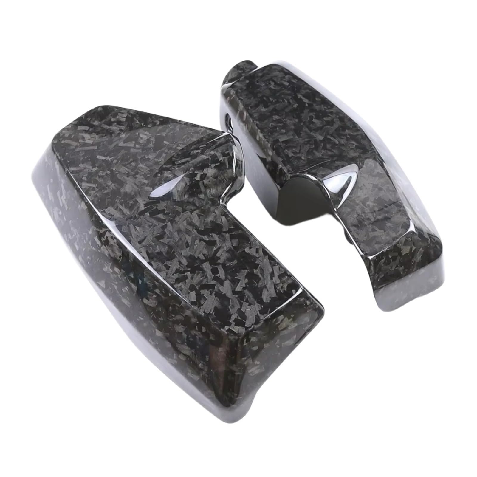 YSSLYEU Motorrad-Winglets Für Sportster Für S 1250 2021 2022 2023 Carbon Fiber Motorrad Front Kühler Abdeckungen Seiten Panels Spoiler Verkleidung Kit(Forged Weave Glossy) von YSSLYEU