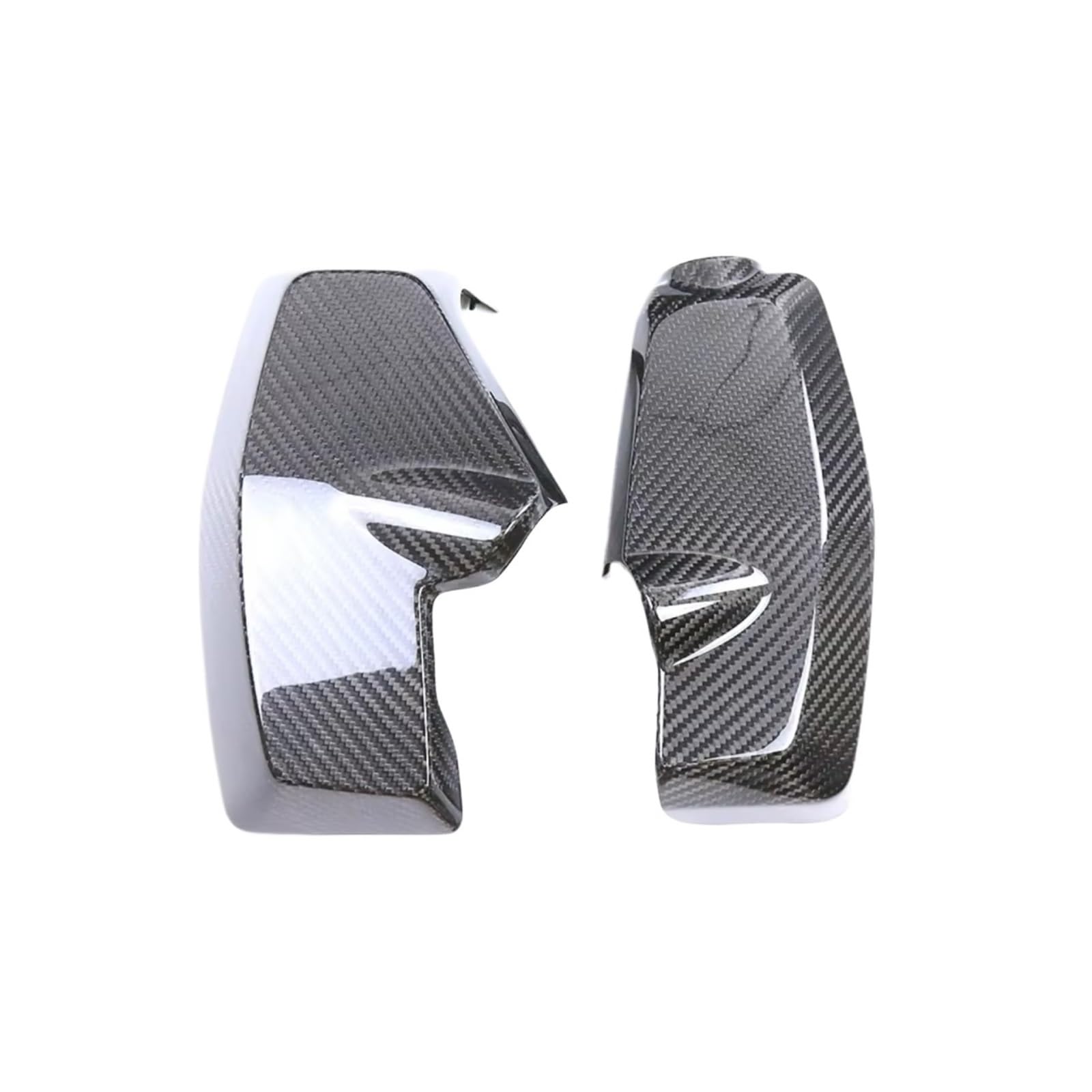 YSSLYEU Motorrad-Winglets Für Sportster Für S 1250 2021 2022 2023 Carbon Fiber Motorrad Front Kühler Abdeckungen Seiten Panels Spoiler Verkleidung Kit(Twill Weave Glossy) von YSSLYEU