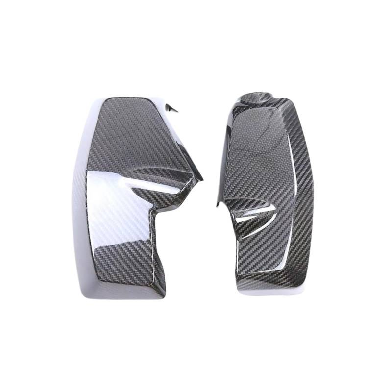 YSSLYEU Motorrad-Winglets Für Sportster Für S 1250 2021 2022 2023 Carbon Fiber Motorrad Front Kühler Abdeckungen Seiten Panels Spoiler Verkleidung Kit(Twill Weave Glossy) von YSSLYEU