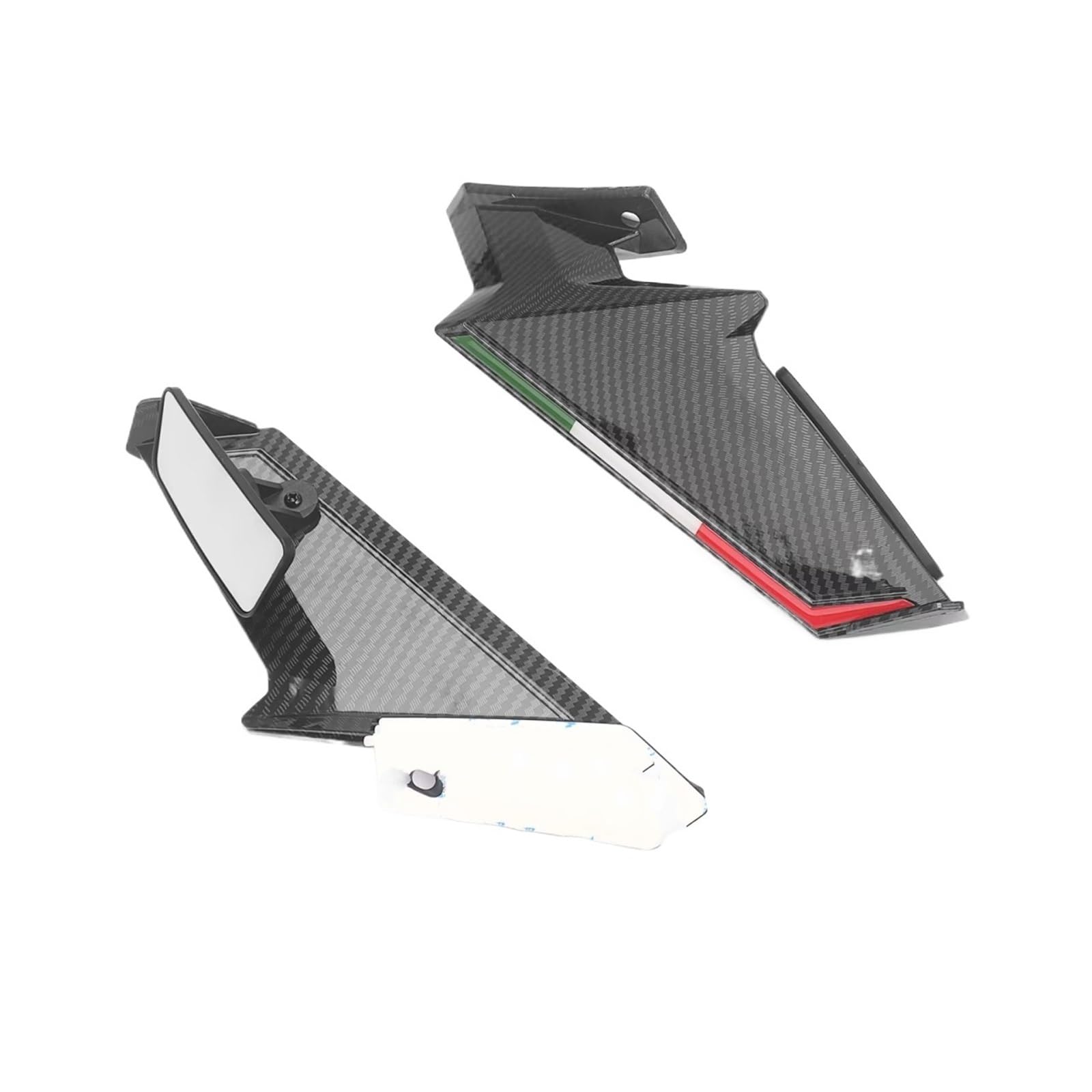 YSSLYEU Motorrad-Winglets Für Versys650 Die Meisten Motorrad Verkleidung Seite Winglet Mit Rückspiegel Feste Wind Für Flügel Spoiler Motorrad Zubehör(Forging) von YSSLYEU