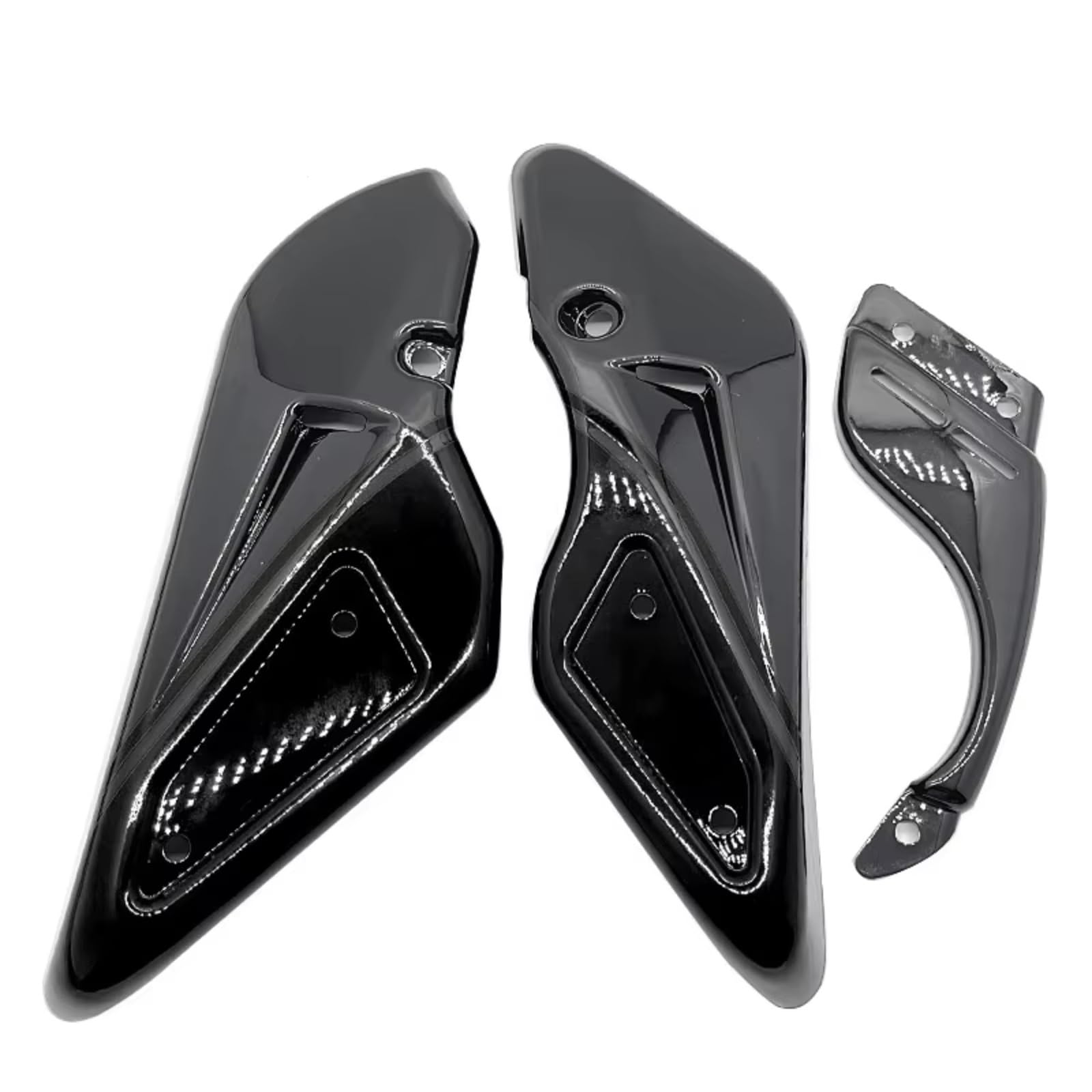 YSSLYEU Motorrad-Winglets Für Z900RS 2018 209 2020 2021 2022 Motorrad Teile Bauch Für Pan Motor Spoiler Unteren Panel Verkleidung Gugel Abdeckung Körper Rahmen Schutz(Black) von YSSLYEU