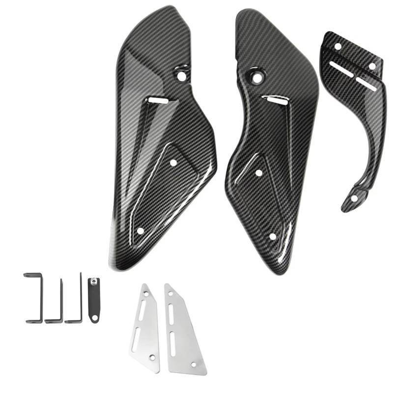 YSSLYEU Motorrad-Winglets Für Z900RS SE Für Cafe ABS 2018 2019 2020 2021 2022 2023 2024 Motorrad Panel Rahmen Abdeckung Teile Bauch Für Pan Lower Motor Spoiler Verkleidung(Carbon Fiber Look) von YSSLYEU