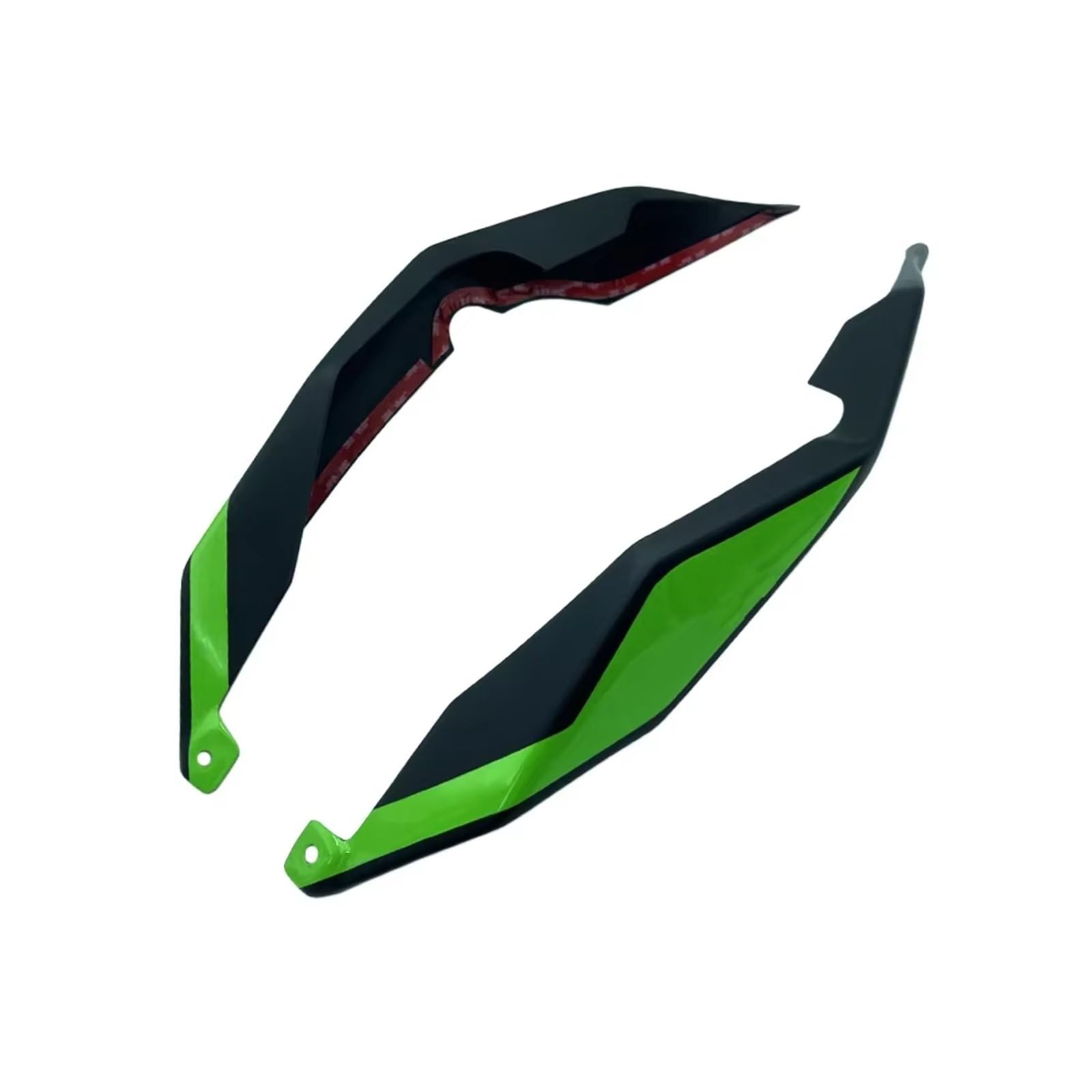 YSSLYEU Motorrad-Winglets Für ZX-10R 2016 2017 2018 2019 2020 Motorrad Hinten Schwanz Fest Für Flügel Seite Aerodynamische Winglet Spoiler Verkleidung Motorrad Zubehör(Matte Black) von YSSLYEU