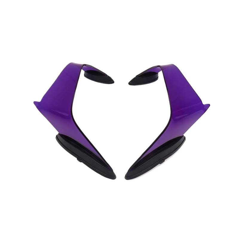 YSSLYEU Motorrad-Winglets Für ZX-10R 2021 2022 2023 2024 2025 Motorrad Fest Für Flügel Seite Spoiler Aerodynamisch Für Flügel Motorrad Zubehör(Purple) von YSSLYEU