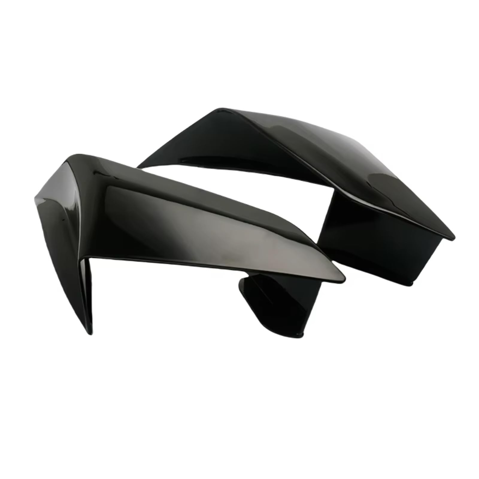 YSSLYEU Motorrad-Winglets Für ZX-25R Für ZX-4R Für ZX-4RR 2021 2022 2023 2024 Motorrad Feste Wind Für Flügel Aerodynamische Spoiler Winglets Verkleidung(Glossy Black) von YSSLYEU