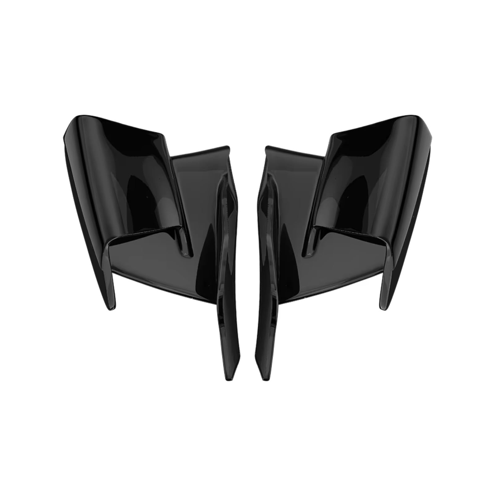 YSSLYEU Motorrad-Winglets Für ZX-4R Für ZX-4RR Für ZX-25R/SE 2020 2021 2022 2023 2024 Motorrad Fixed Für Wing Seite Winglet Vorne Aerodynamische Spoiler Flügel(Bright Black) von YSSLYEU