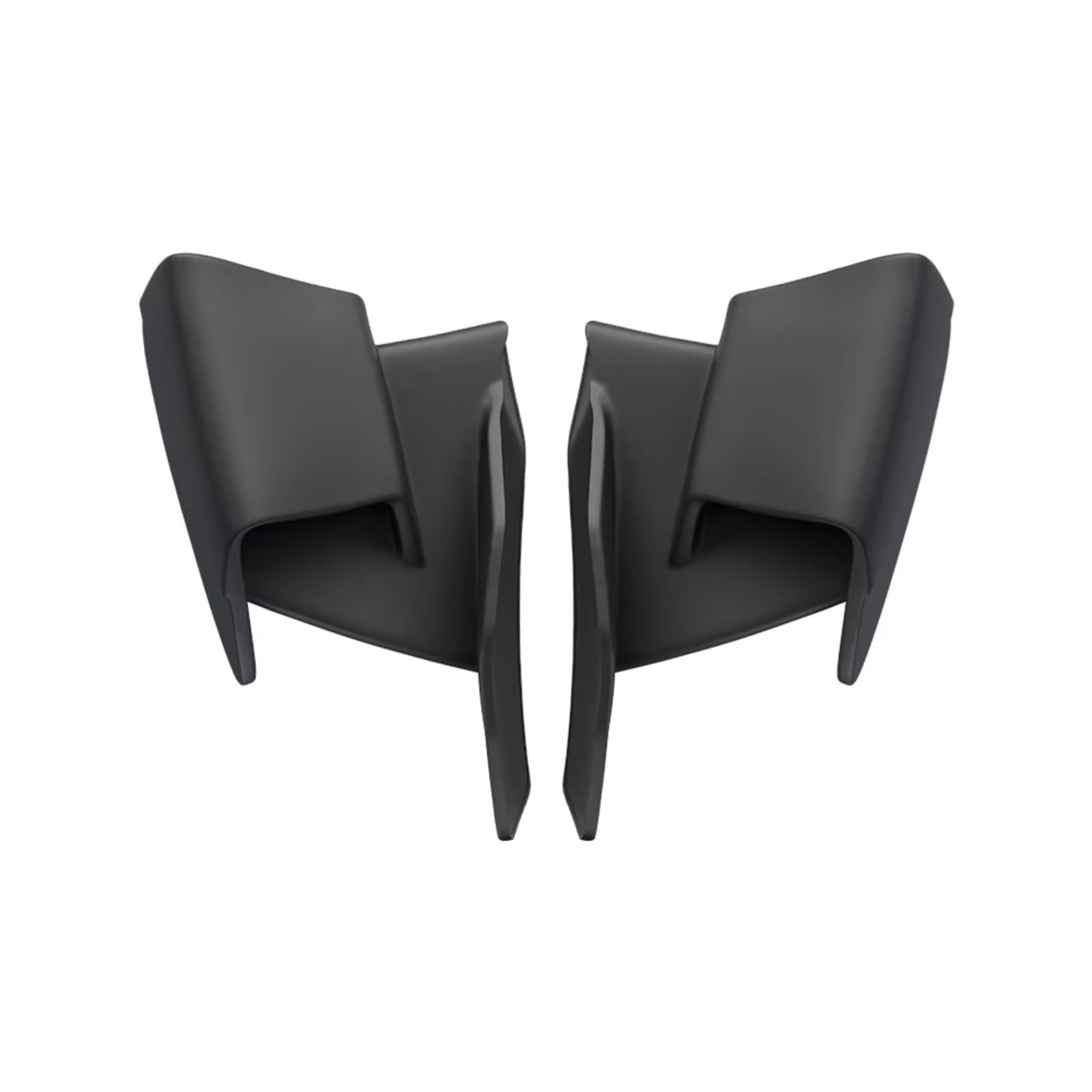 YSSLYEU Motorrad-Winglets Für ZX-4R Für ZX-4RR Für ZX-25R/SE 2020 2021 2022 2023 2024 Motorrad Fixed Für Wing Seite Winglet Vorne Aerodynamische Spoiler Flügel(Matte Black) von YSSLYEU