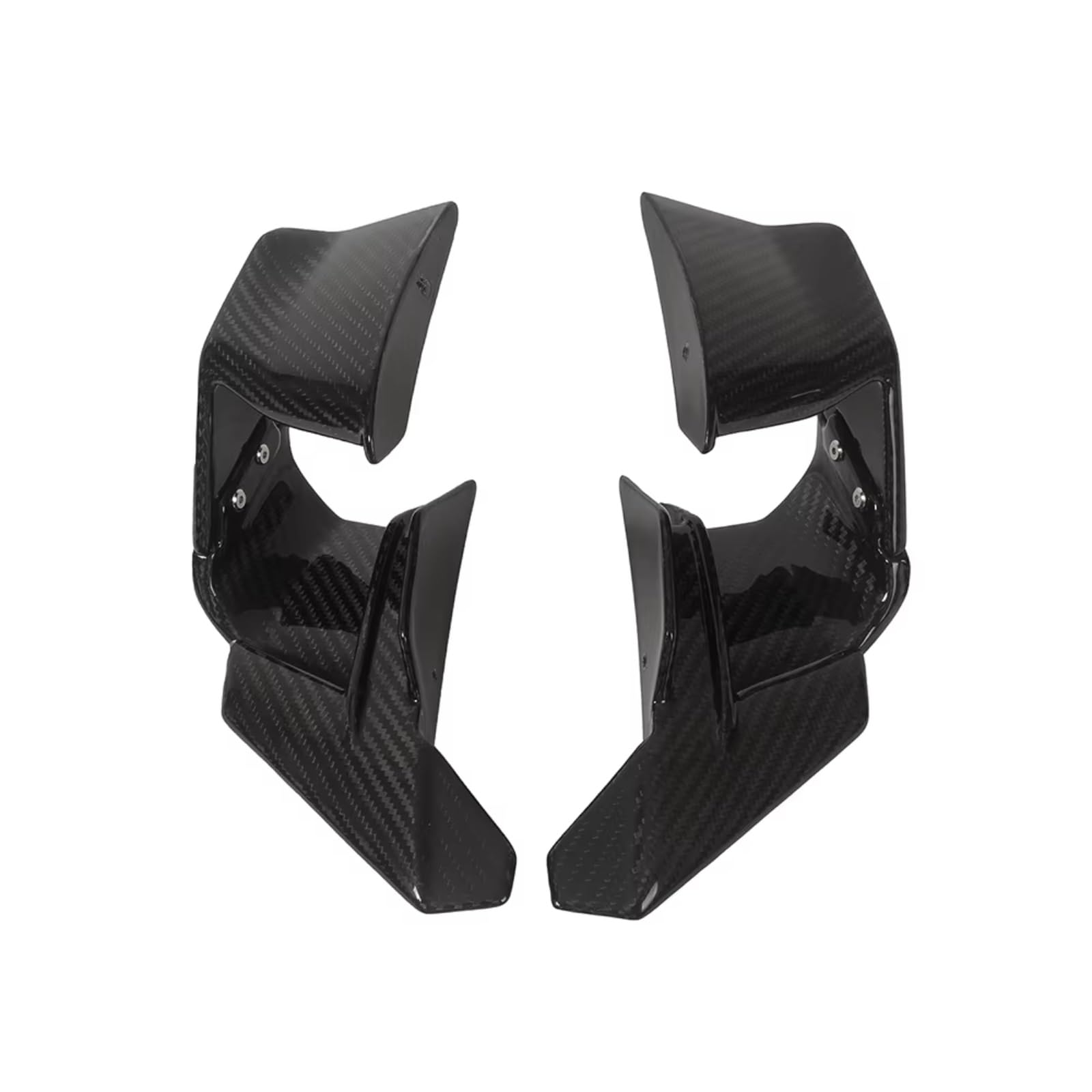 YSSLYEU Motorrad-Winglets Kompatibel Mit Aprilia Für RS660 Motorrad Carbon Side Für Flügel Winglet Verkleidung Spoiler Air Deflektor Motorrad Zubehör(Gloss) von YSSLYEU