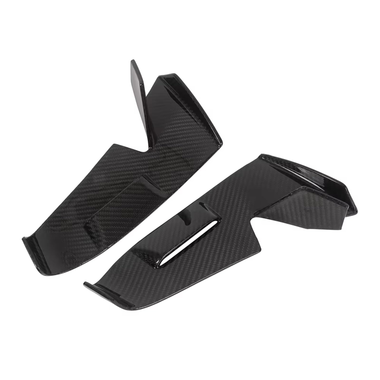 YSSLYEU Motorrad-Winglets Kompatibel Mit Aprilia Für RS660 Spoiler Winglets Mit Vent Twill Motorradzubehör Frontlippe Wind Für Flügelabdeckung(Matt) von YSSLYEU