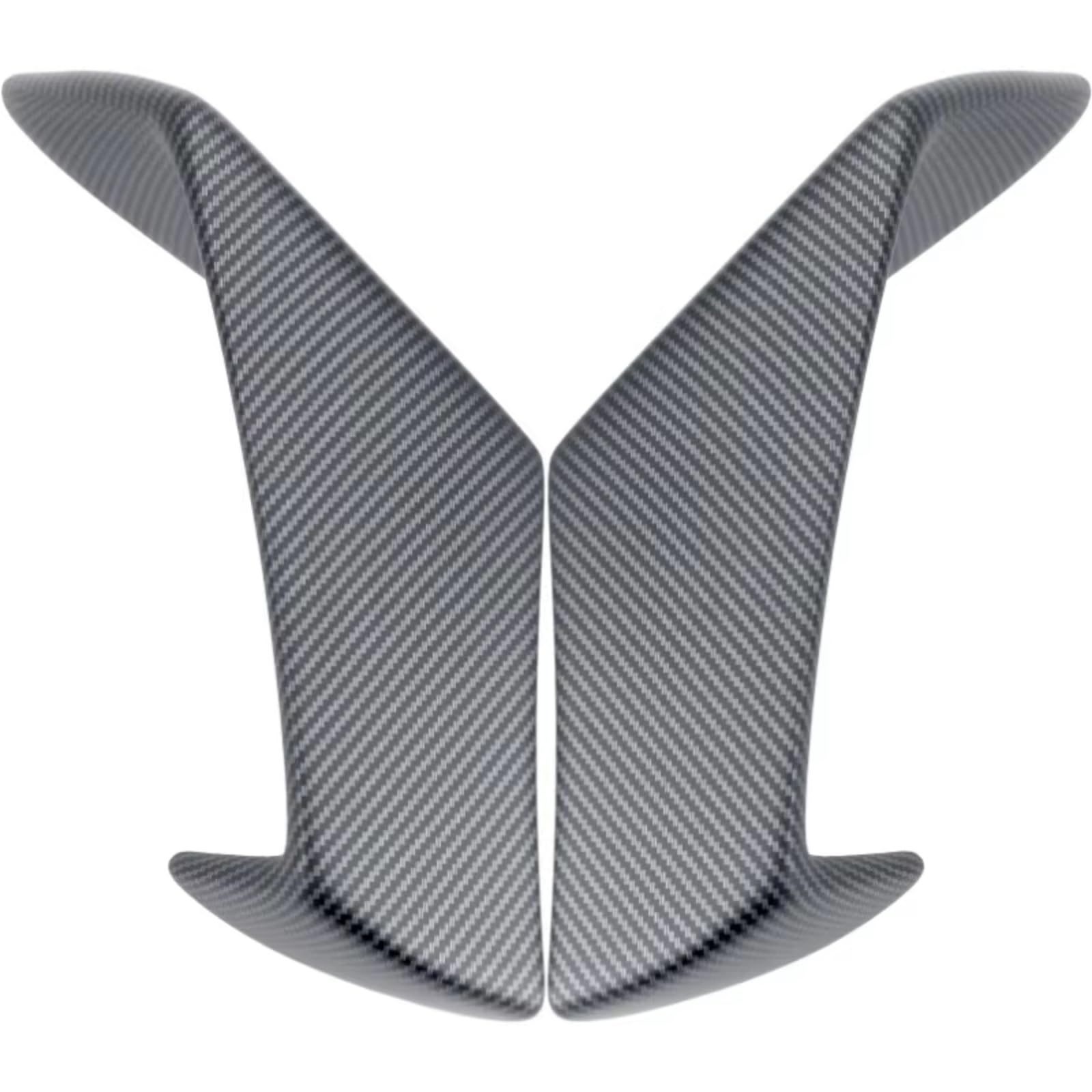 YSSLYEU Motorrad-Winglets Kompatibel Mit Aprilia Für RSV4 2009–2021 Motorrad-Feste Tragflächen Fixiert Für Flügel ABS Aerodynamische Seite Für Flügel Zubehörteil Spoiler(Matte Carbon) von YSSLYEU