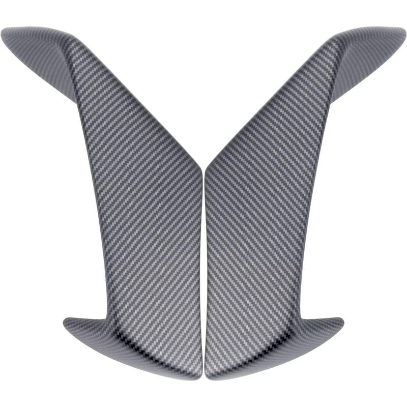 YSSLYEU Motorrad-Winglets Kompatibel Mit Aprilia Für RSV4 Für RF 2009–2021 Motorrad-Winglets Für Wing-Kit Spoiler Luftabweiser Seitliche Aerodynamik(Matte ABS Carbon) von YSSLYEU