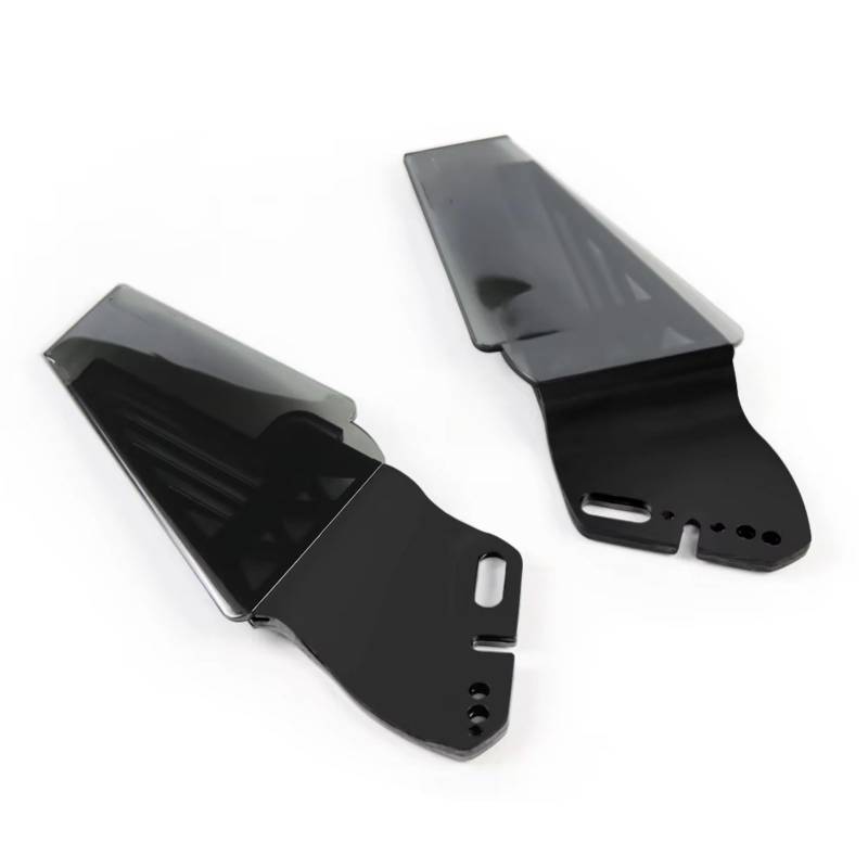 YSSLYEU Motorrad-Winglets Kompatibel Mit Ducati Für 848 Für 1098 Für 1198 Motorrad Winglet Aerodynamik Für Wing Kit Spoiler Rückspiegel Fixiert Für Wing(Bright Black Gray) von YSSLYEU