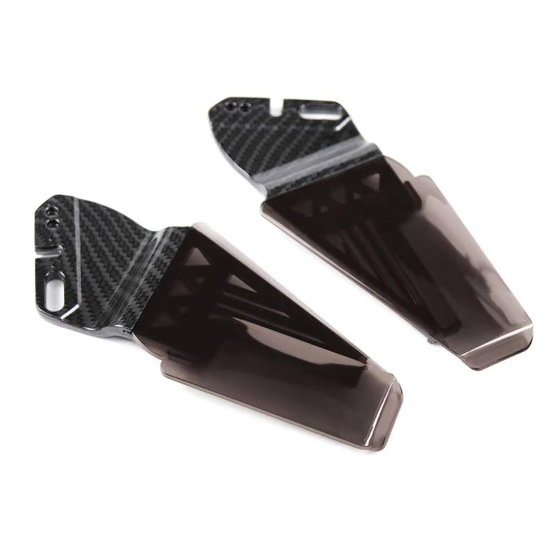 YSSLYEU Motorrad-Winglets Kompatibel Mit Ducati Für 848 Für 1098 Für 1198 Motorrad Winglet Aerodynamik Für Wing Kit Spoiler Rückspiegel Fixiert Für Wing(Carbon Brown) von YSSLYEU