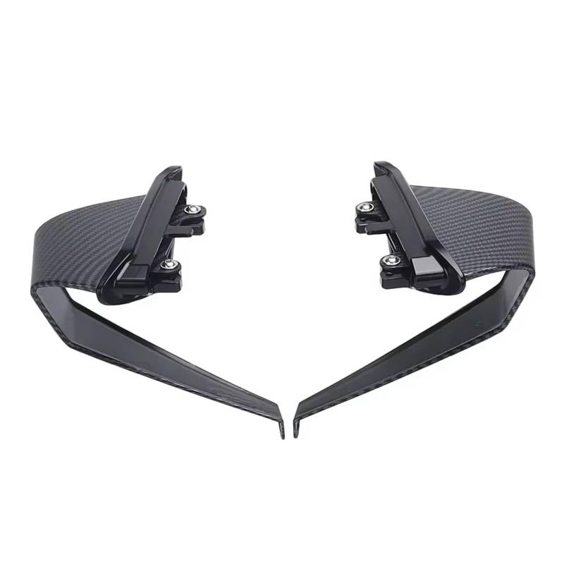 YSSLYEU Motorrad-Winglets Kompatibel Mit Ducati Für Monster937/Plus 2021 2022 2023 2024 Motorrad Aerodynamischer Seitenabtrieb Für Nackte Spoiler Festes Winglet Für Flügel(Carbon Fiber-Black) von YSSLYEU