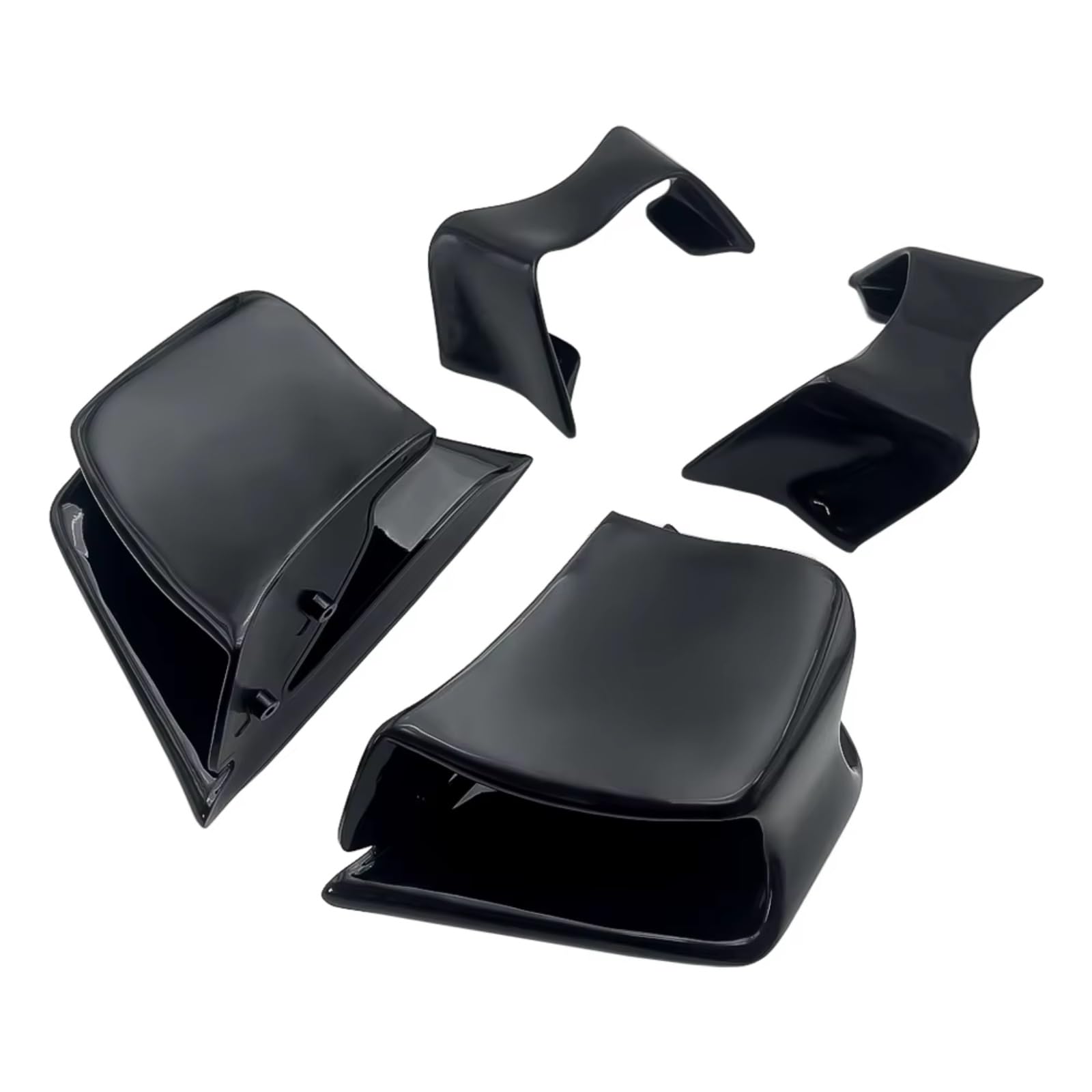YSSLYEU Motorrad-Winglets Kompatibel Mit Ducati Für Panigale/Superleggera Für V4/S/R 2022 2023 2024. Motorrad-Seitenabdeckung Mit Festem Windflügel Und Spoiler(Bright Black) von YSSLYEU