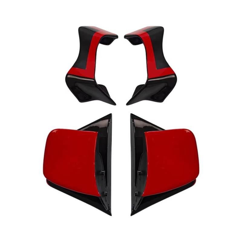 YSSLYEU Motorrad-Winglets Kompatibel Mit Ducati Für Panigale/Superleggera Für V4/S/R 2022 2023 2024. Motorrad-Seitenabdeckung Mit Festem Windflügel Und Spoiler(Red Black) von YSSLYEU