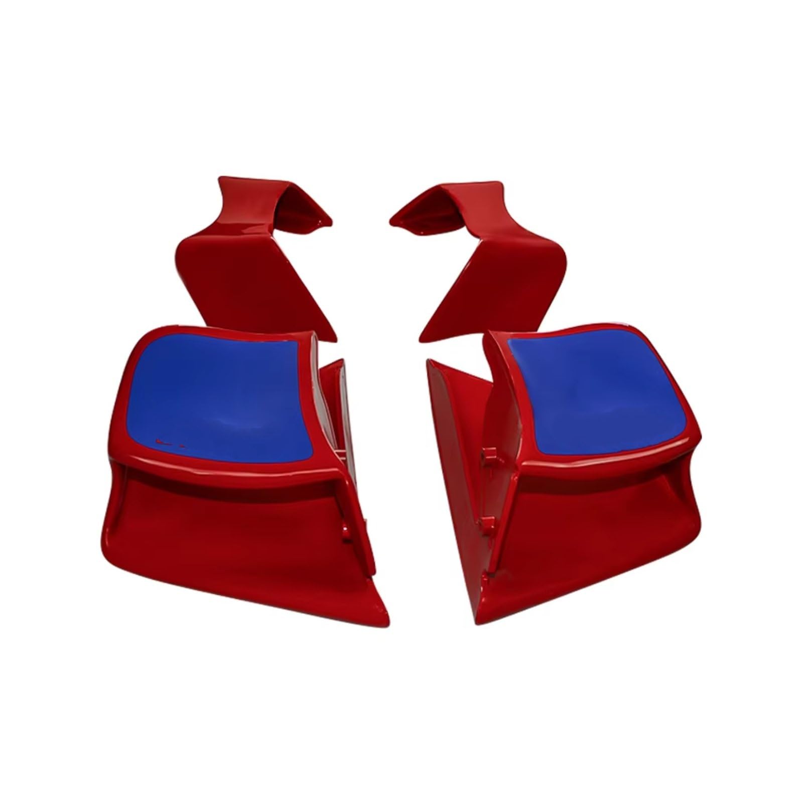 YSSLYEU Motorrad-Winglets Kompatibel Mit Ducati Für Panigale/Superleggera Für V4/S/R 2022 2023 2024. Motorrad-Seitenabdeckung Mit Festem Windflügel Und Spoiler(Red Bule) von YSSLYEU