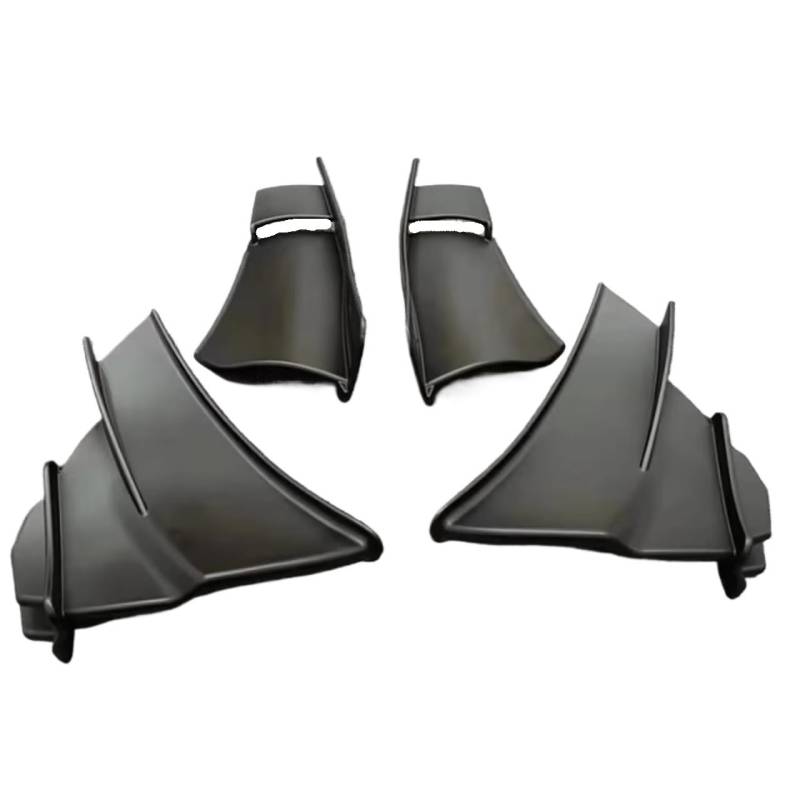 YSSLYEU Motorrad-Winglets Kompatibel Mit Ducati Für Panigale Für V4/S/R/SP 2021 2022 Motorrad Winglet Aerodynamik Für Wing Kit Spoiler Motorradzubehör(Black) von YSSLYEU
