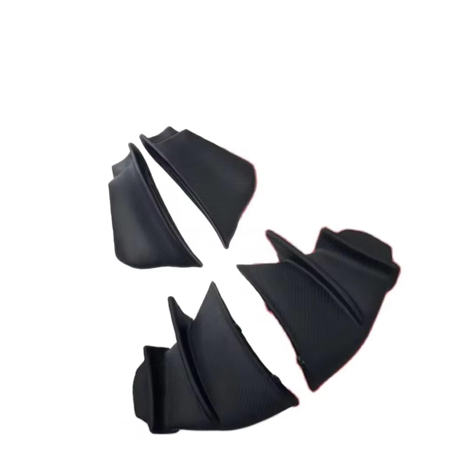 YSSLYEU Motorrad-Winglets Kompatibel Mit Ducati Für Panigale Für V4/S/R 2018 2019 2020 2021 2022 Motorrad Fixiert Für Flügel Vorne Aerodynamische Seiten-Winglets-Spoiler(Bright Black) von YSSLYEU