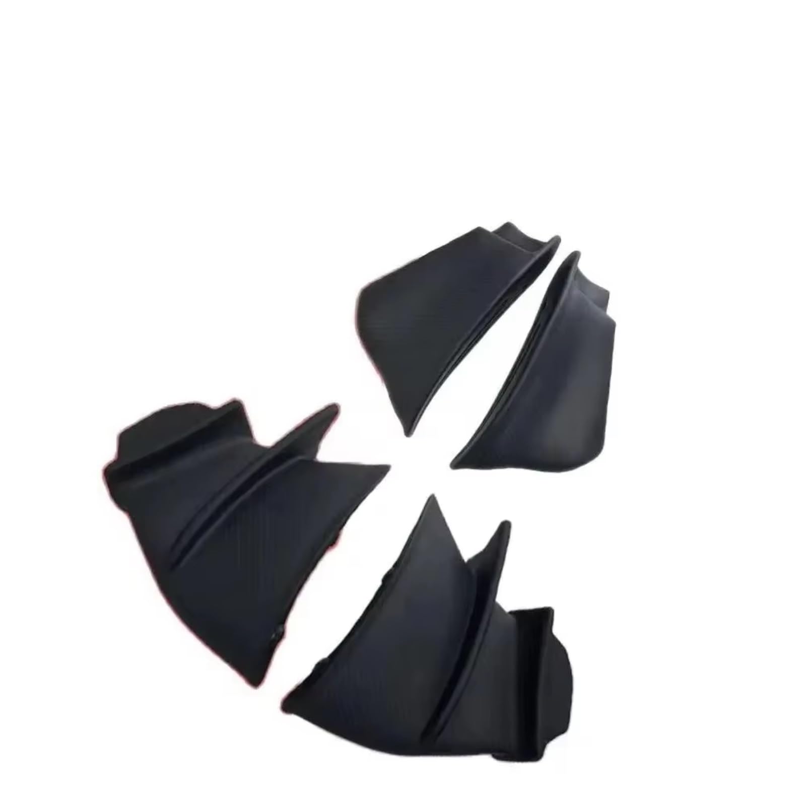 YSSLYEU Motorrad-Winglets Kompatibel Mit Ducati Für Panigale Für V4/S/R 2018 2019 2020 2021 2022 Motorrad Fixiert Für Flügel Vorne Aerodynamische Seiten-Winglets-Spoiler(Matte Black) von YSSLYEU