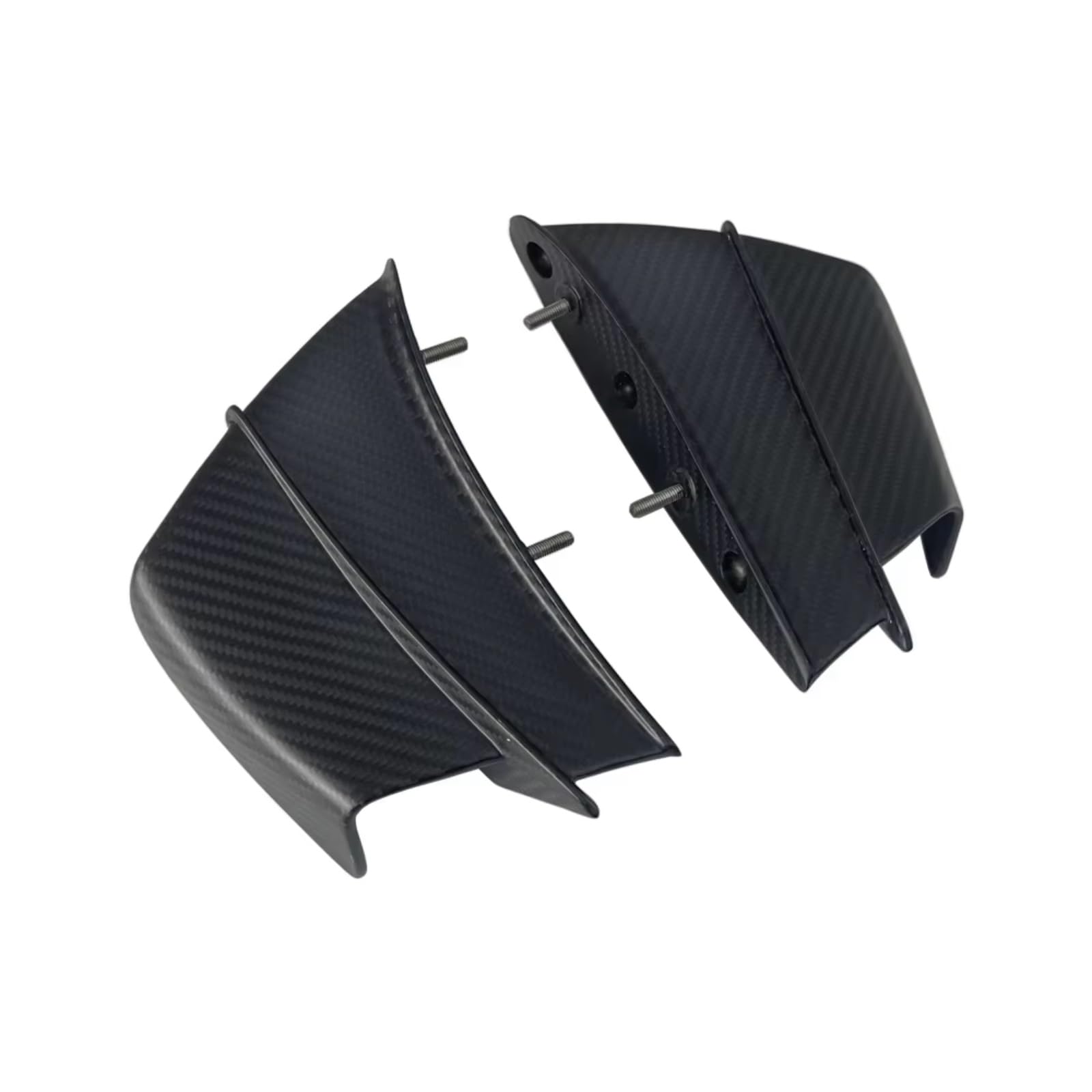 YSSLYEU Motorrad-Winglets Kompatibel Mit Ducati Für Panigale Für V4/S/R 2018 2019 2020 2021. Motorrad Fixiert Für Flügel-Spoiler-Verkleidung Vorne, Aerodynamisches Seiten-Winglet(Matte blac) von YSSLYEU