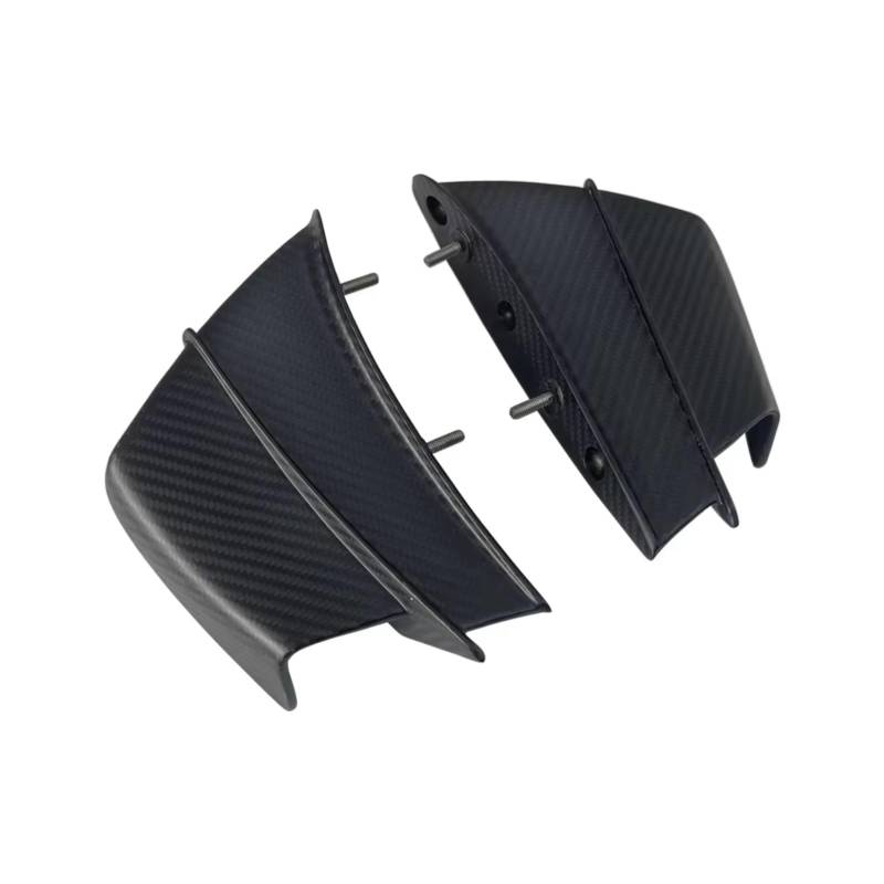 YSSLYEU Motorrad-Winglets Kompatibel Mit Ducati Für Panigale Für V4/S/R 2018 2019 2020 2021. Motorrad Fixiert Für Flügel-Spoiler-Verkleidung Vorne, Aerodynamisches Seiten-Winglet(Matte blac) von YSSLYEU