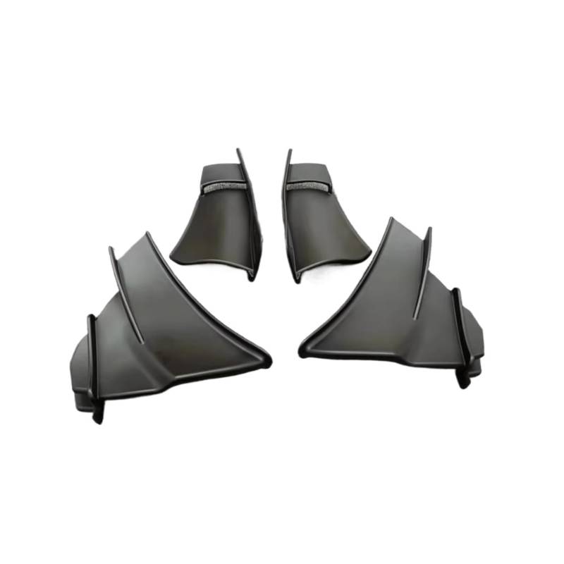 YSSLYEU Motorrad-Winglets Kompatibel Mit Ducati Für Panigale Für V4/S/R 2018 2021 Schwarzes Seiten-Winglet Motorrad-Zubehör Spoiler Für Flügelverkleidung Windschutzscheibe(Black) von YSSLYEU