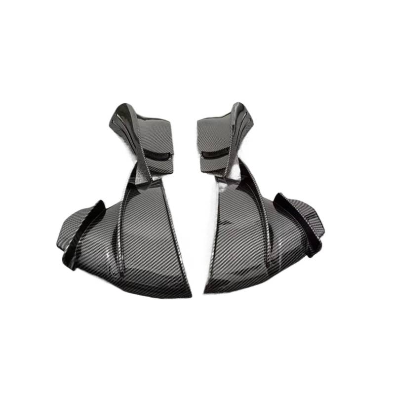 YSSLYEU Motorrad-Winglets Kompatibel Mit Ducati Für Panigale Für V4/S/R 2018 2021 Schwarzes Seiten-Winglet Motorrad-Zubehör Spoiler Für Flügelverkleidung Windschutzscheibe(Carbon Paint) von YSSLYEU