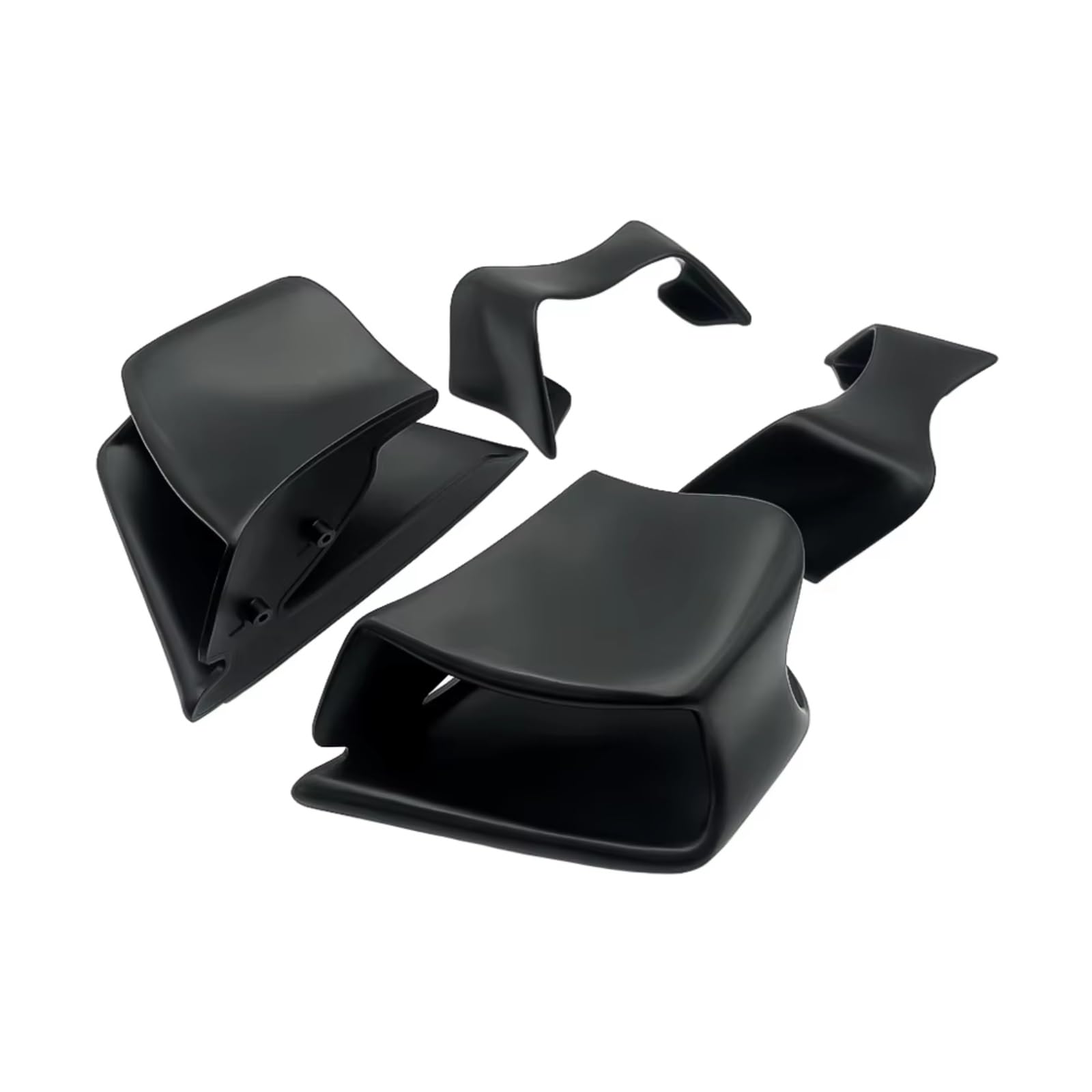 YSSLYEU Motorrad-Winglets Kompatibel Mit Ducati Für Panigale Für V4/S/R 2022 2023 2024. Motorrad-Festwind Für Flügel Mattschwarz Spoiler-Seitenabdeckung Motorrad-Zubehör(Matte Black) von YSSLYEU
