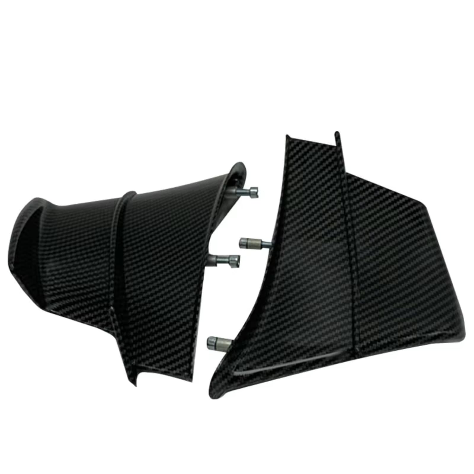 YSSLYEU Motorrad-Winglets Kompatibel Mit Ducati Für Panigale Für V4 2018 2019 2020 2021 2022 Motorrad-Fester Wind Für Flügel Aerodynamischer Spoiler-Windabweiser(ABS Carbon Fiber Look) von YSSLYEU