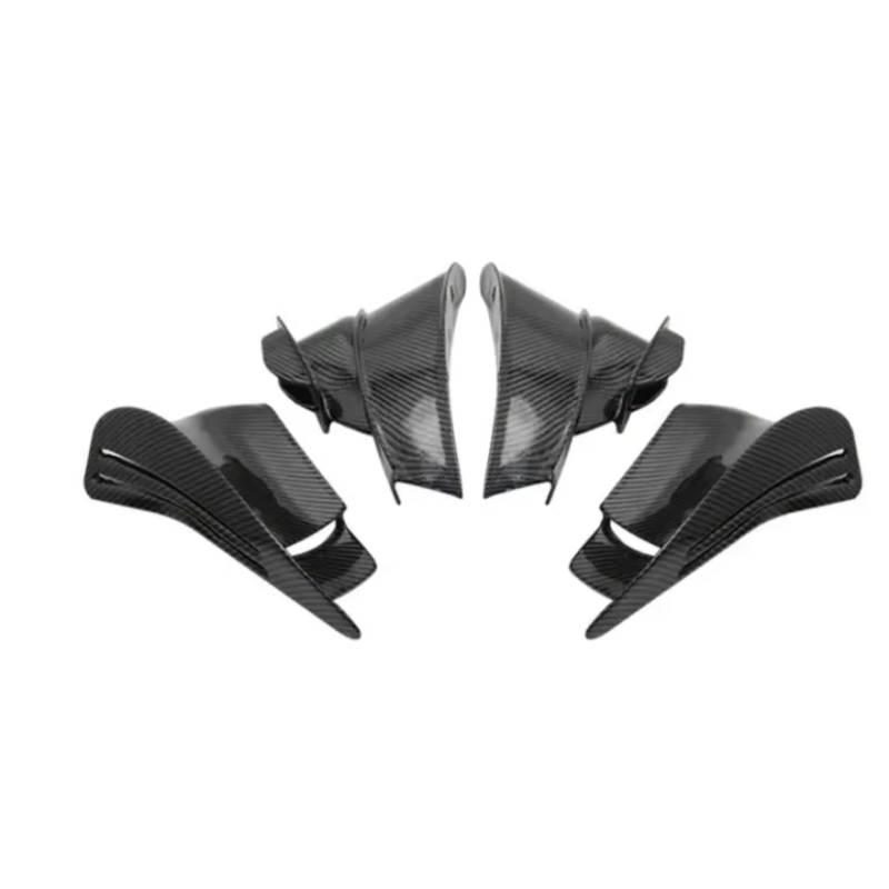 YSSLYEU Motorrad-Winglets Kompatibel Mit Ducati Für V4/S/R Für Superleggera Für V4 2018 2019 2020 2021 2022 Spoiler Für Flügelverkleidung Motorrad-Winglet-Kit Für Flügel(Carbon Fiber) von YSSLYEU