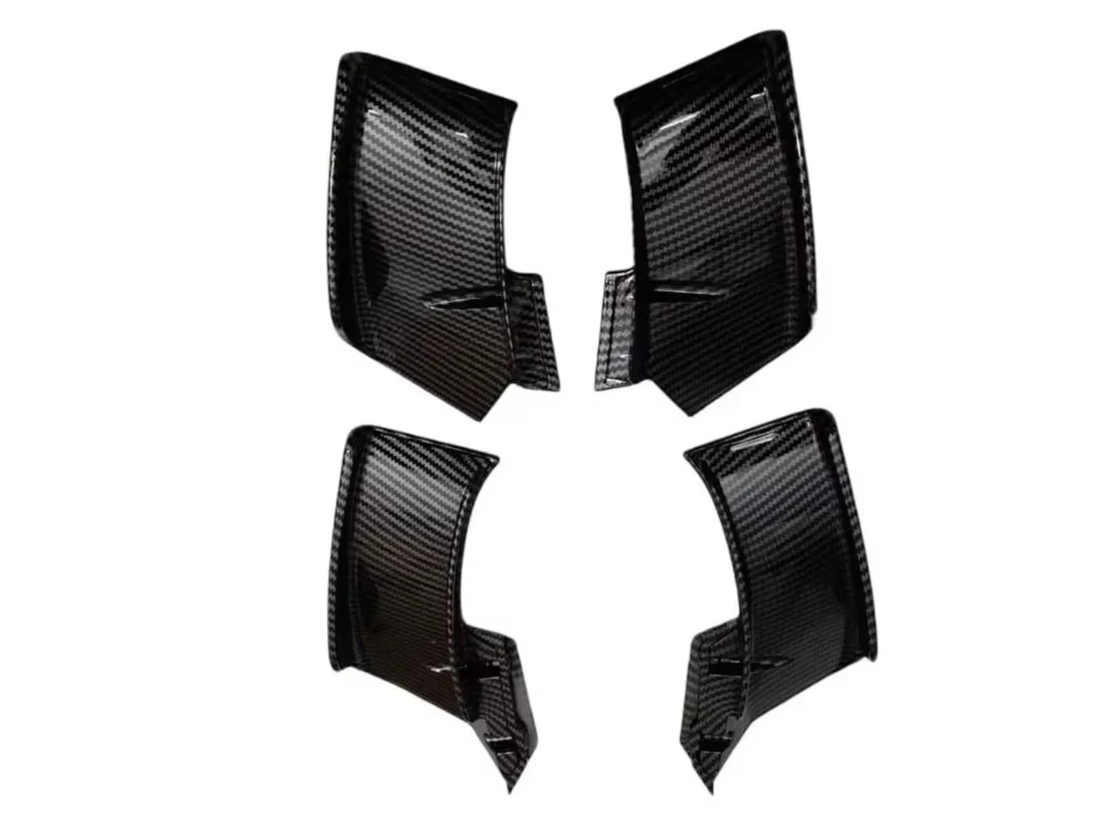 YSSLYEU Motorrad-Winglets Kompatibel Mit Ducati Für V4/S/SP 2020 2021 2022 2023 Für V2 2022 2023 Winglets Wings Spoiler Fxed Motorrad Winglet Für Wing Kit(Carbon Fiber Texture) von YSSLYEU