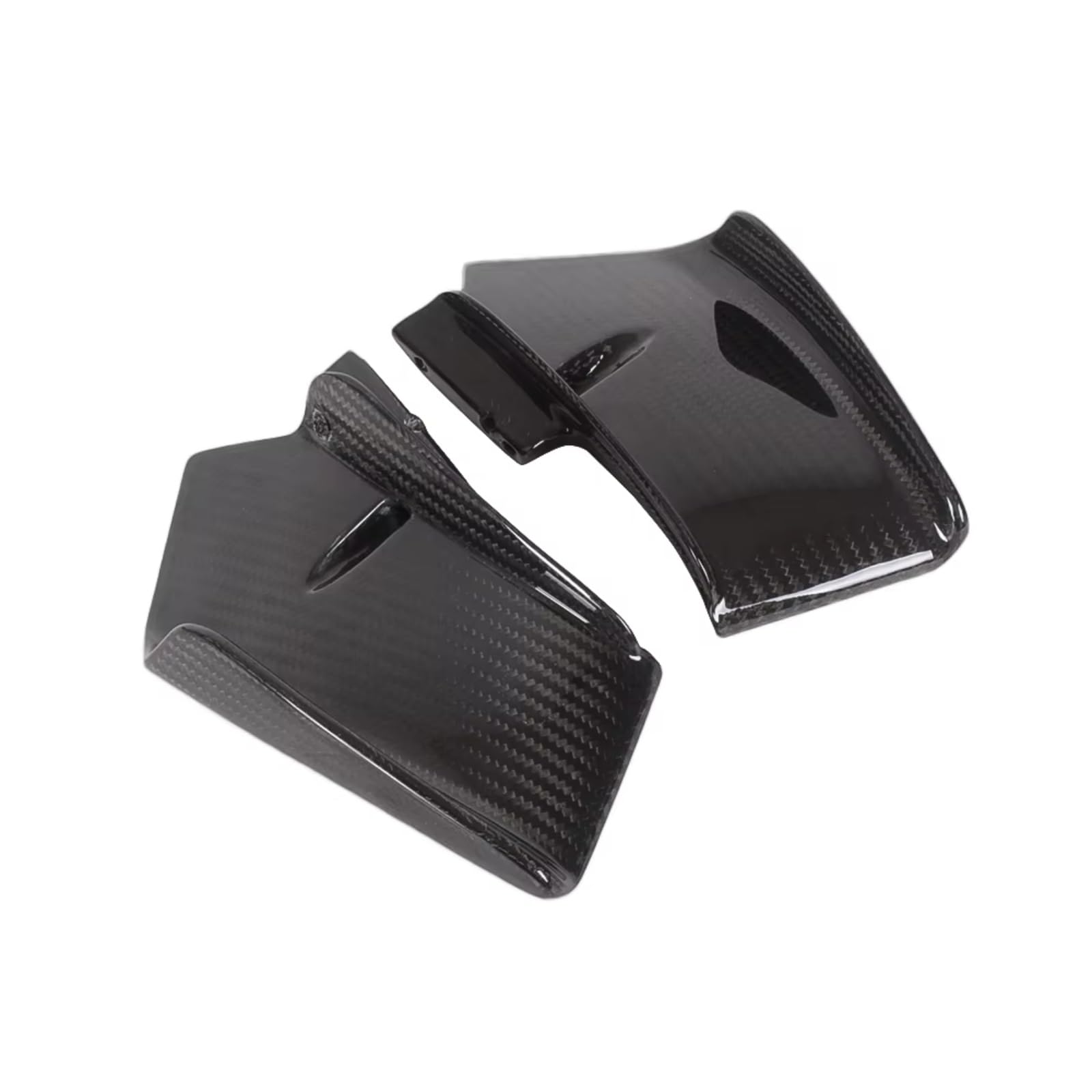 YSSLYEU Motorrad-Winglets Kompatibel Mit Ducati Für V4 Für V4S Für V2/S Spoiler Feste Winglets Flügel 2020 2021 Carbon-Faser-Motorrad-Luftabweiser Für Flügel(Gloss) von YSSLYEU