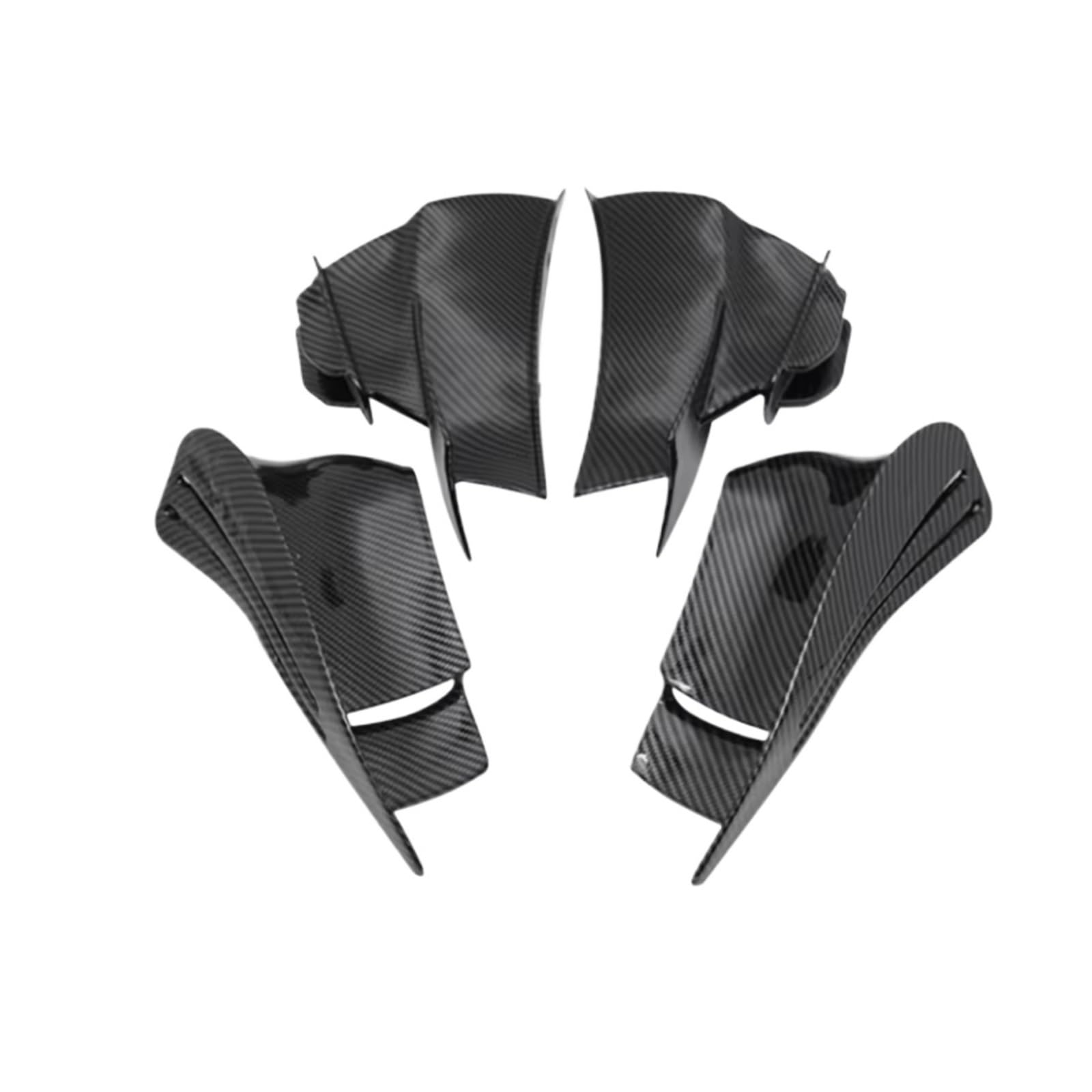 YSSLYEU Motorrad-Winglets Kompatibel Mit Ducati Für V4 Für V4S Für V4R 2021–2022 Fester Wind Für Flügel Spoiler Seitenabdeckung Motorradteile Motorrad Fester Wind Für Flügel(ABS Carbon Fiber) von YSSLYEU