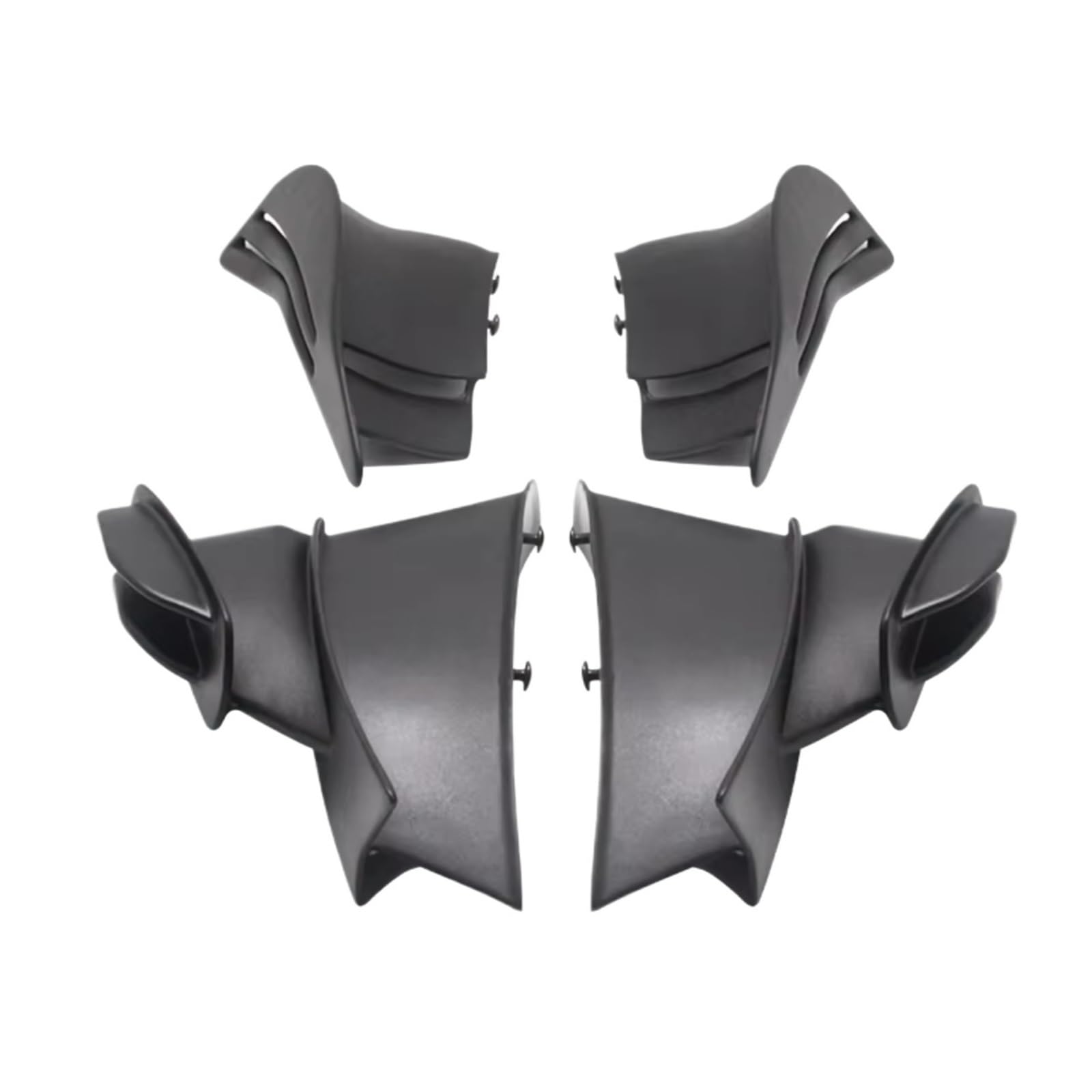 YSSLYEU Motorrad-Winglets Kompatibel Mit Ducati Für V4 Für V4S Für V4R 2021–2022 Fester Wind Für Flügel Spoiler Seitenabdeckung Motorradteile Motorrad Fester Wind Für Flügel(Black) von YSSLYEU