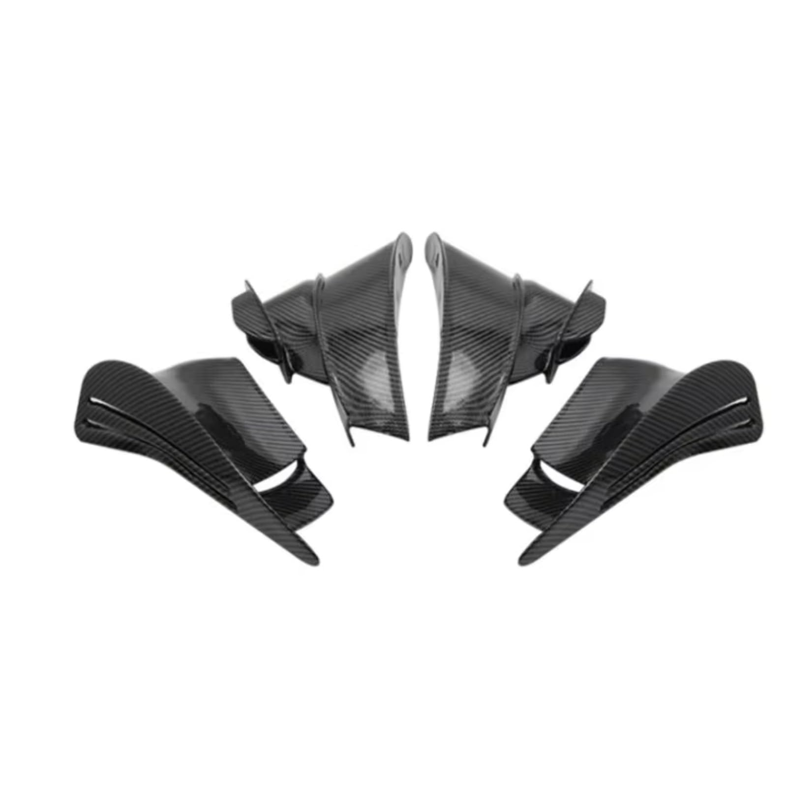 YSSLYEU Motorrad-Winglets Kompatibel Mit Ducati Für V4 Für V4S Für V4R Für Superleggera Für V4 2018–2022 Fester Wind Für Flügel Spoiler-Seitenabdeckung Fester Wind Für Flügel(ABS Carbon Fiber) von YSSLYEU