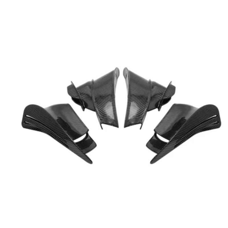 YSSLYEU Motorrad-Winglets Kompatibel Mit Ducati Für V4 Für V4S Für V4R Für Superleggera Für V4 2018–2022 Fester Wind Für Flügel Spoiler-Seitenabdeckung Fester Wind Für Flügel(ABS Carbon Fiber) von YSSLYEU