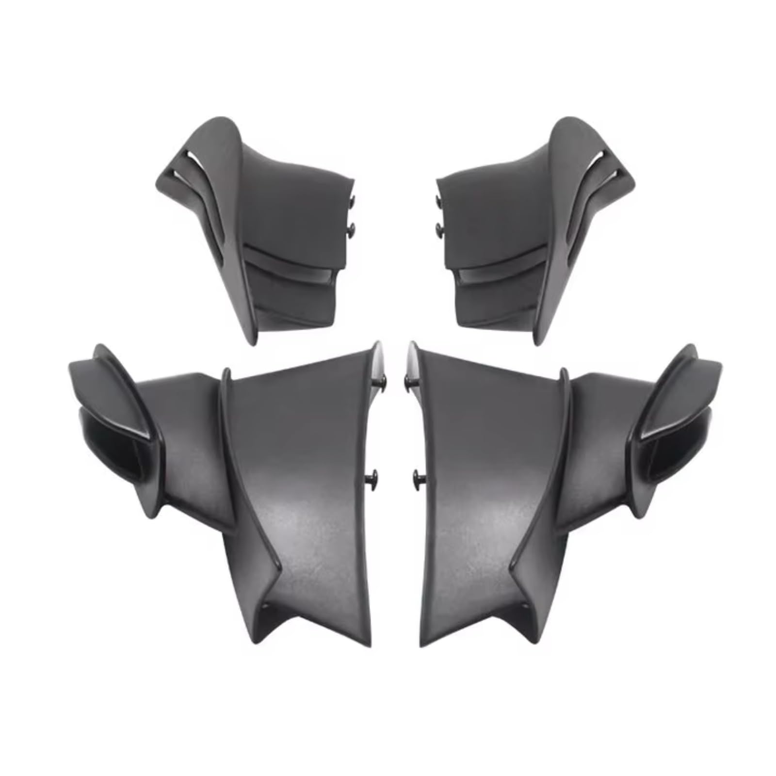 YSSLYEU Motorrad-Winglets Kompatibel Mit Ducati Für V4 Für V4S Für V4R Für Superleggera Für V4 2018–2022 Fester Wind Für Flügel Spoiler-Seitenabdeckung Fester Wind Für Flügel(Matte Black) von YSSLYEU