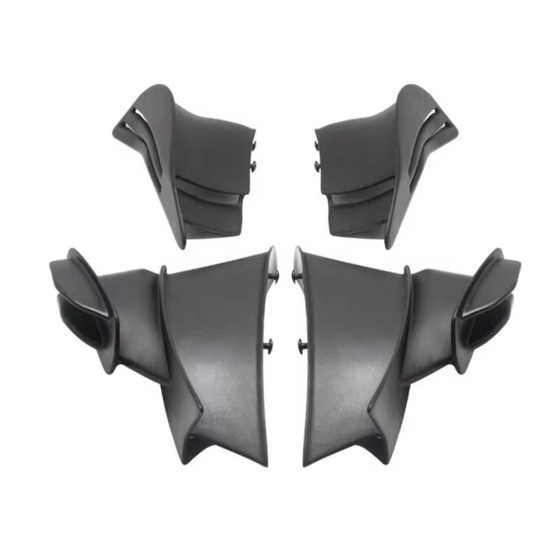 YSSLYEU Motorrad-Winglets Kompatibel Mit Ducati Für V4 Für V4S Für V4R Für Superleggera Für V4 2018–2022 Fester Wind Für Flügel Spoiler-Seitenabdeckung Fester Wind Für Flügel(Matte Black) von YSSLYEU