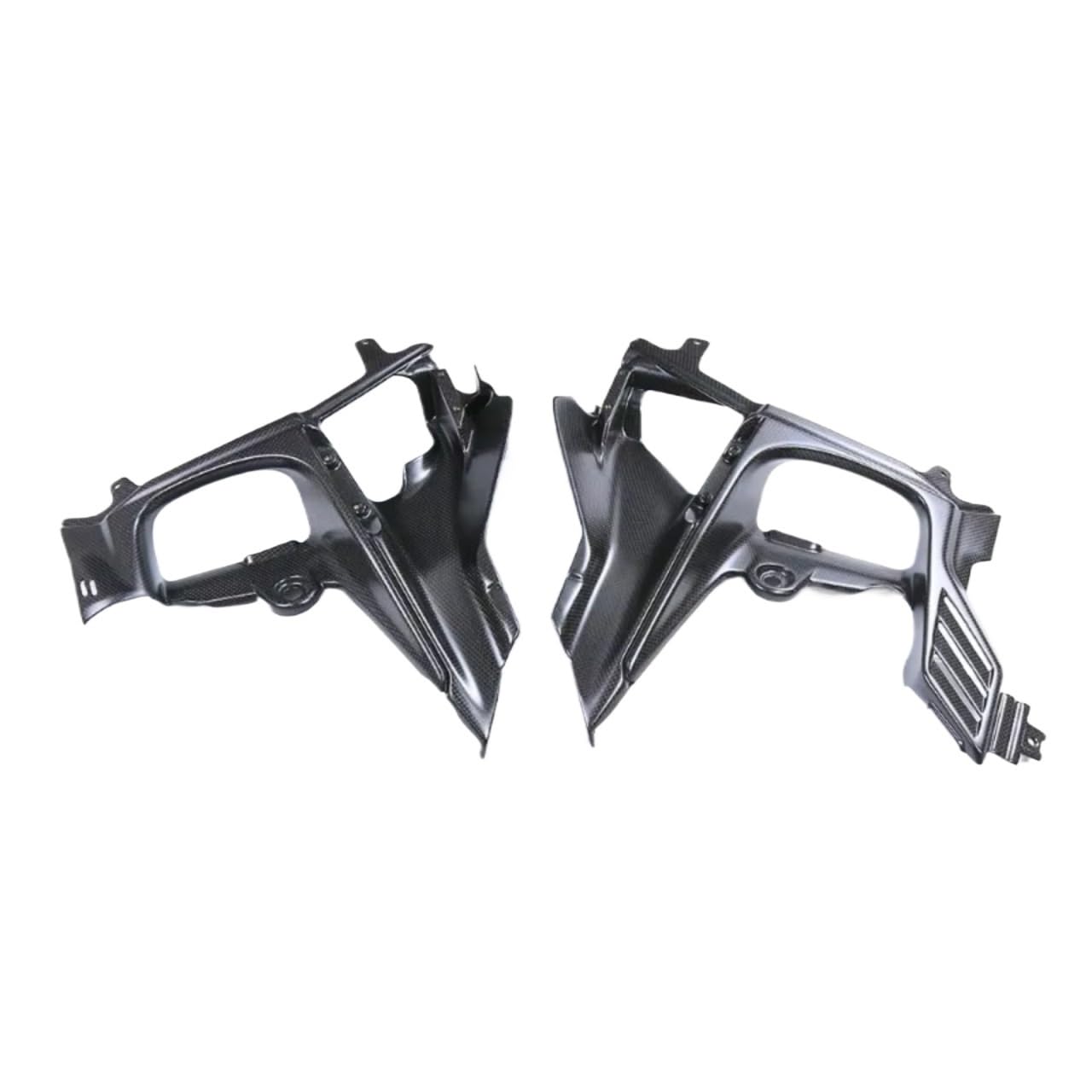 YSSLYEU Motorrad-Winglets Kompatibel Mit Ducati Für V4S 2020 2021 2022 2023 2024 Motorrad-Vollcarbon-Tank-Innenseite Spoiler Frontverkleidungszubehör(Plain Matte) von YSSLYEU