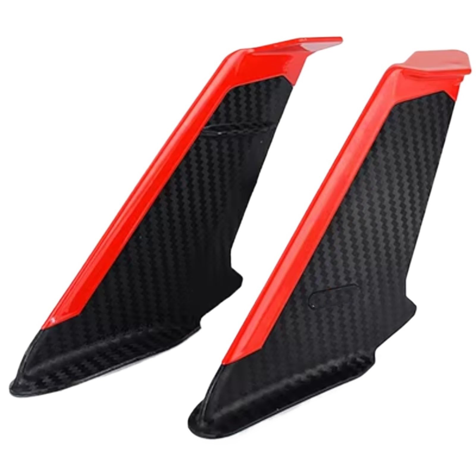 YSSLYEU Motorrad-Winglets Kompatibel Mit Für Ninja250/300/400/650 Für ZX6R Für ZX10R Motorrad-Seiten-Winglet Für Flügel-Kit Spoiler-Verkleidungsabdeckung(Red) von YSSLYEU