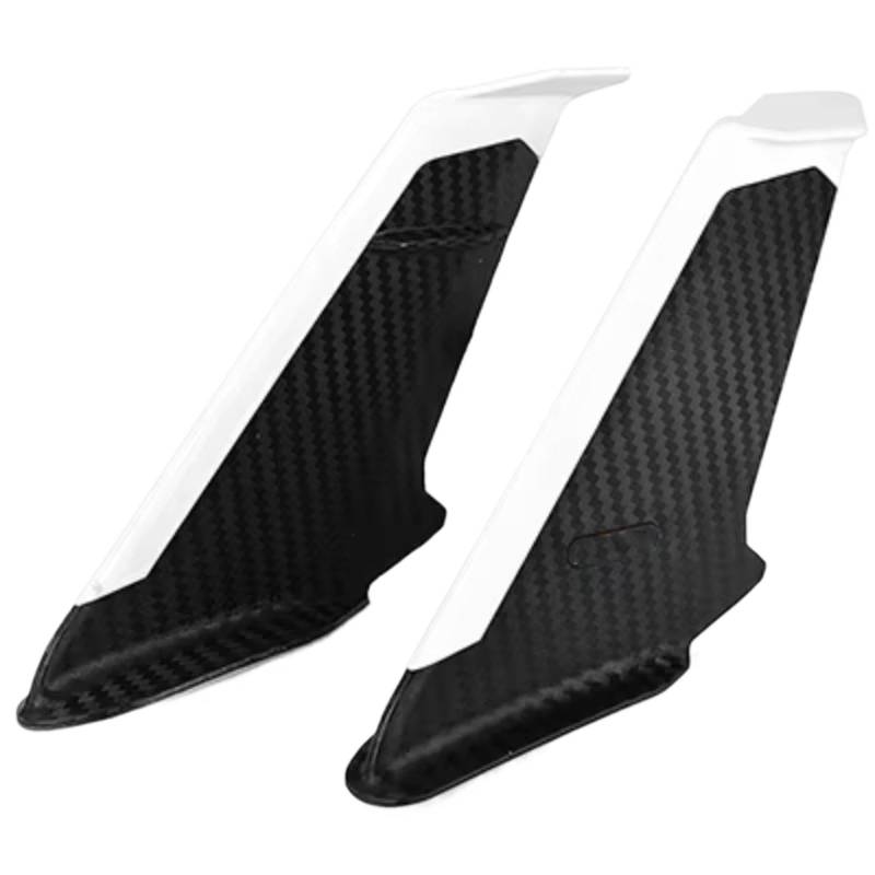 YSSLYEU Motorrad-Winglets Kompatibel Mit Für Ninja400 Für Ninja1000SX Motorrad-Seiten-Winglet Für Flügel-Kit Spoiler-Verkleidungsabdeckung Motorrad-Zubehör(White) von YSSLYEU