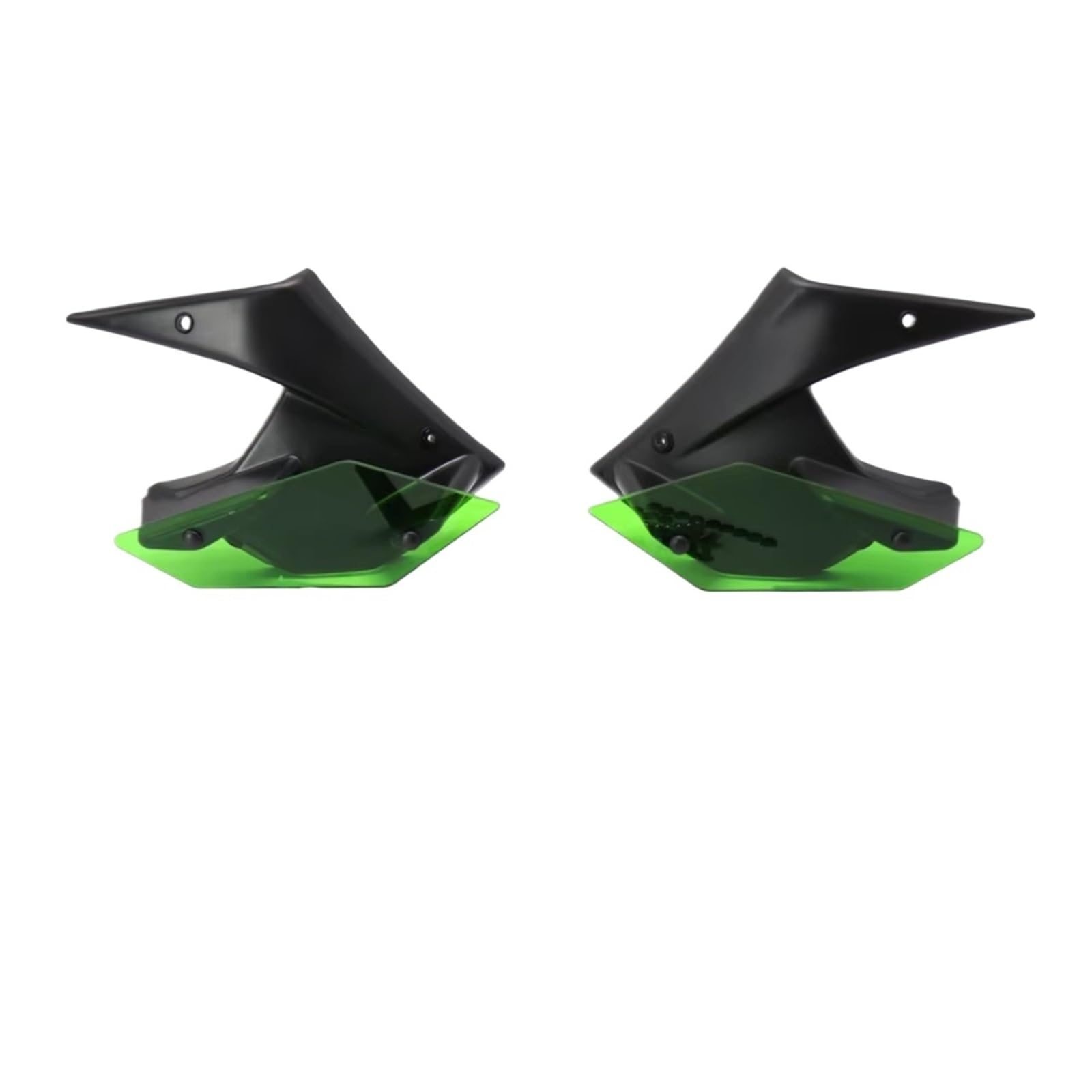 YSSLYEU Motorrad-Winglets Kompatibel Mit Für Z900 2020 Windabweiser Verkleidungszubehör Motorrad Side Downforce Spoiler Winglet Aerodynamisch Für Wing Kit(Green) von YSSLYEU