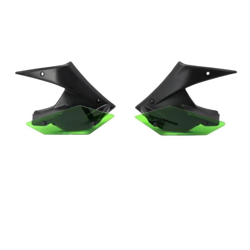 YSSLYEU Motorrad-Winglets Kompatibel Mit Für Z900 2020 Windabweiser Verkleidungszubehör Motorrad Side Downforce Spoiler Winglet Aerodynamisch Für Wing Kit(Green) von YSSLYEU