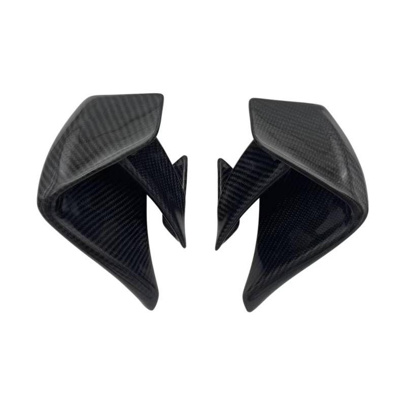 YSSLYEU Motorrad-Winglets Kompatibel Mit Suzuki Für GSX-R1000 Für GSX-R1000R 2017–2023 Aerodynamische Motorrad-Seitenflügel Fester Wind Für Flügel-Spoiler-Verkleidungsset(Glossy Carbon Fiber) von YSSLYEU